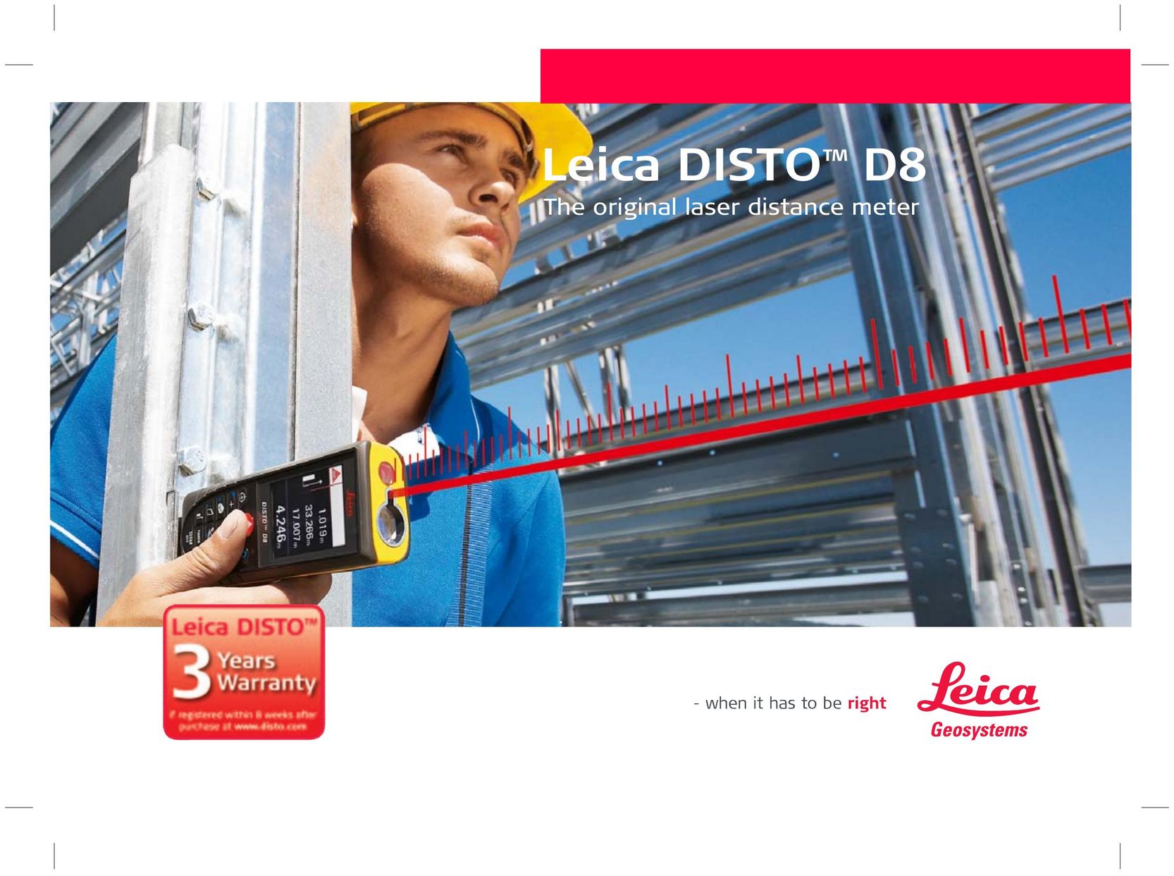 Leica 764555 Laser Level User Manual