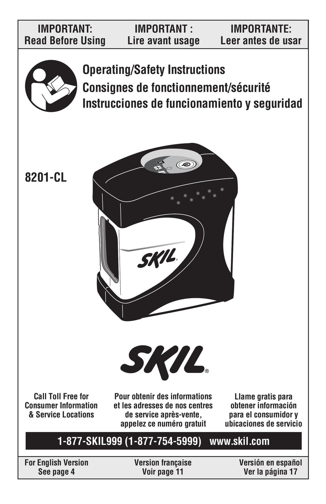 Skil 8201-CL Laser Level User Manual