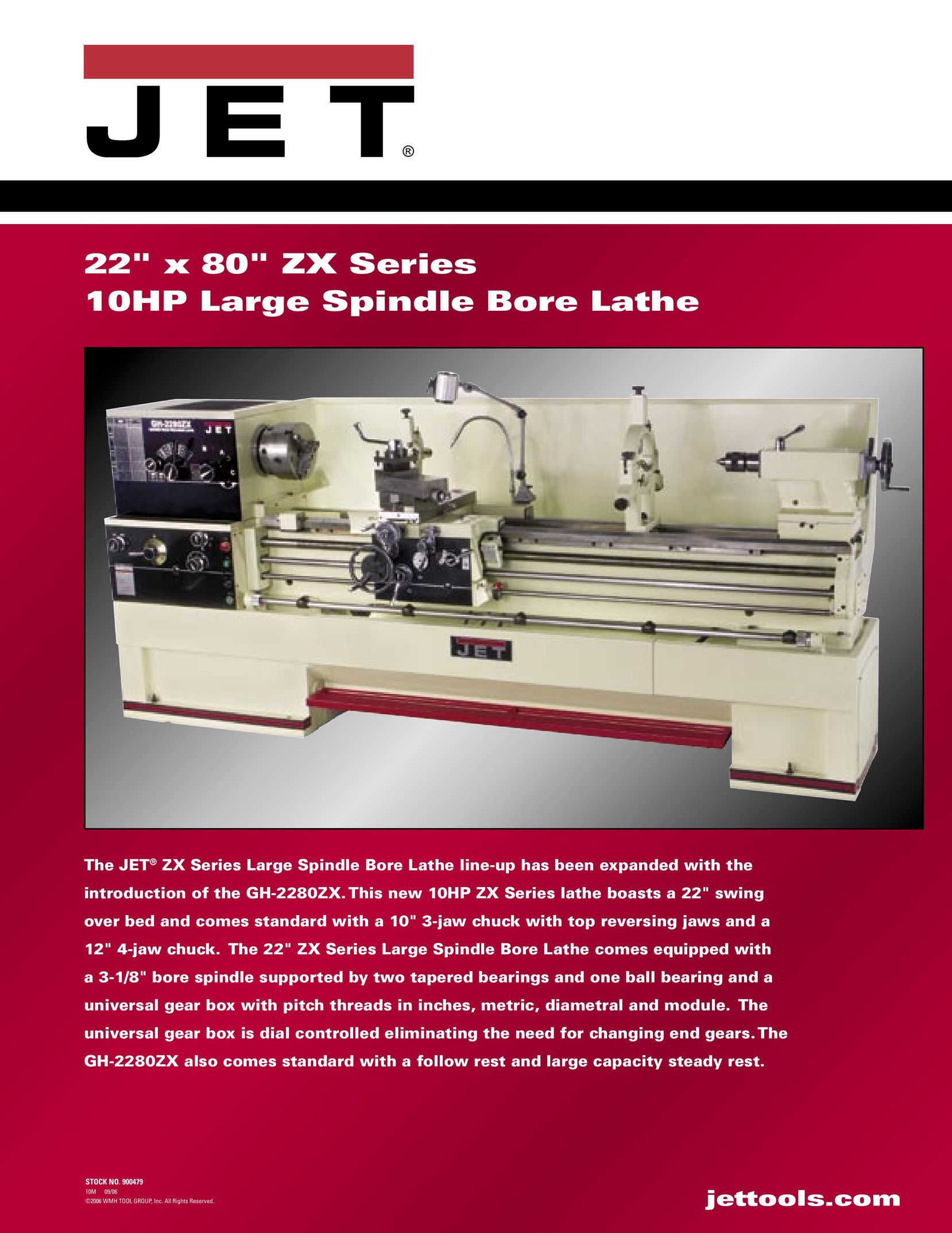 Jet Tools GH-2280ZX Lathe User Manual