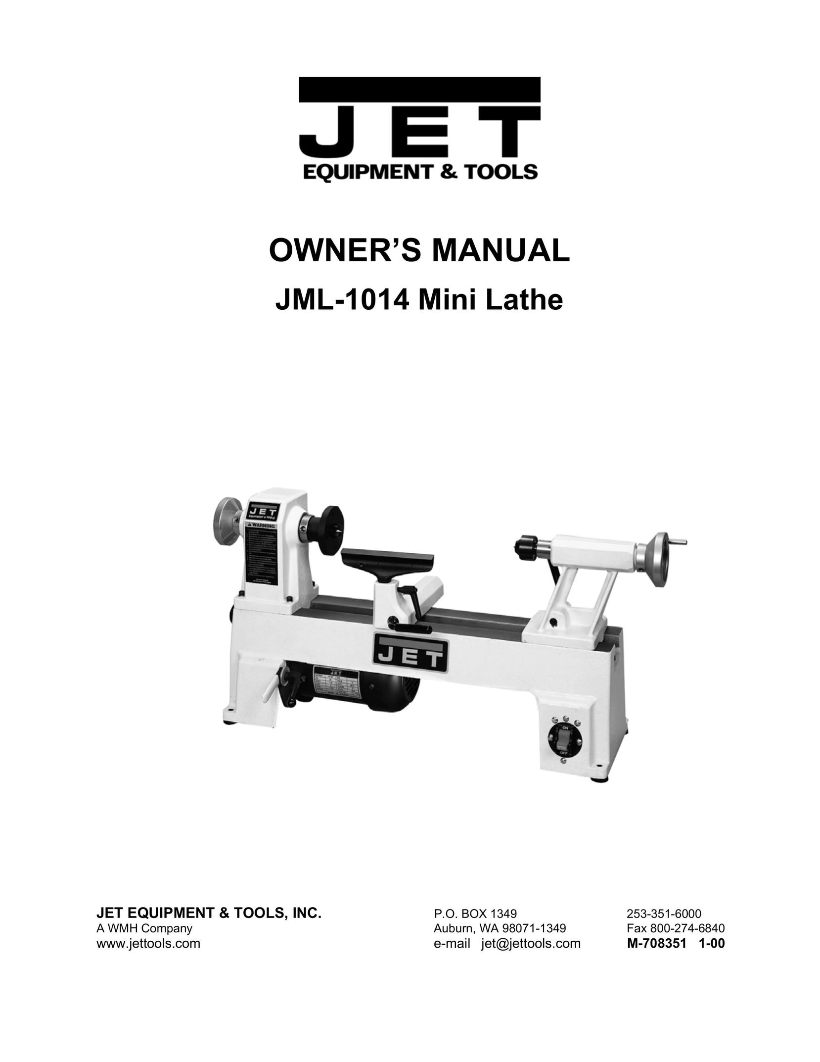 Jet Tools JML-1014 Lathe User Manual