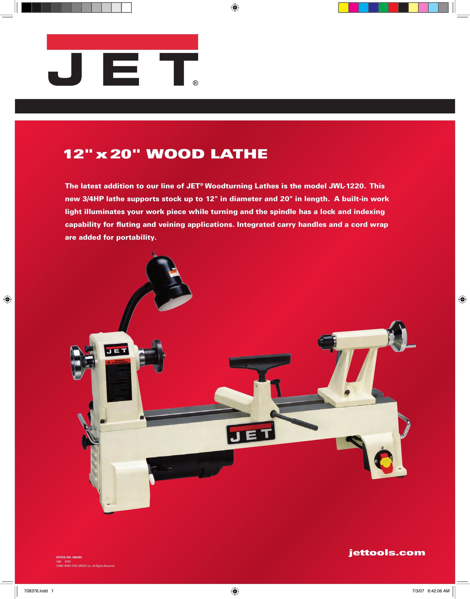 Jet Tools JML-1220 Lathe User Manual