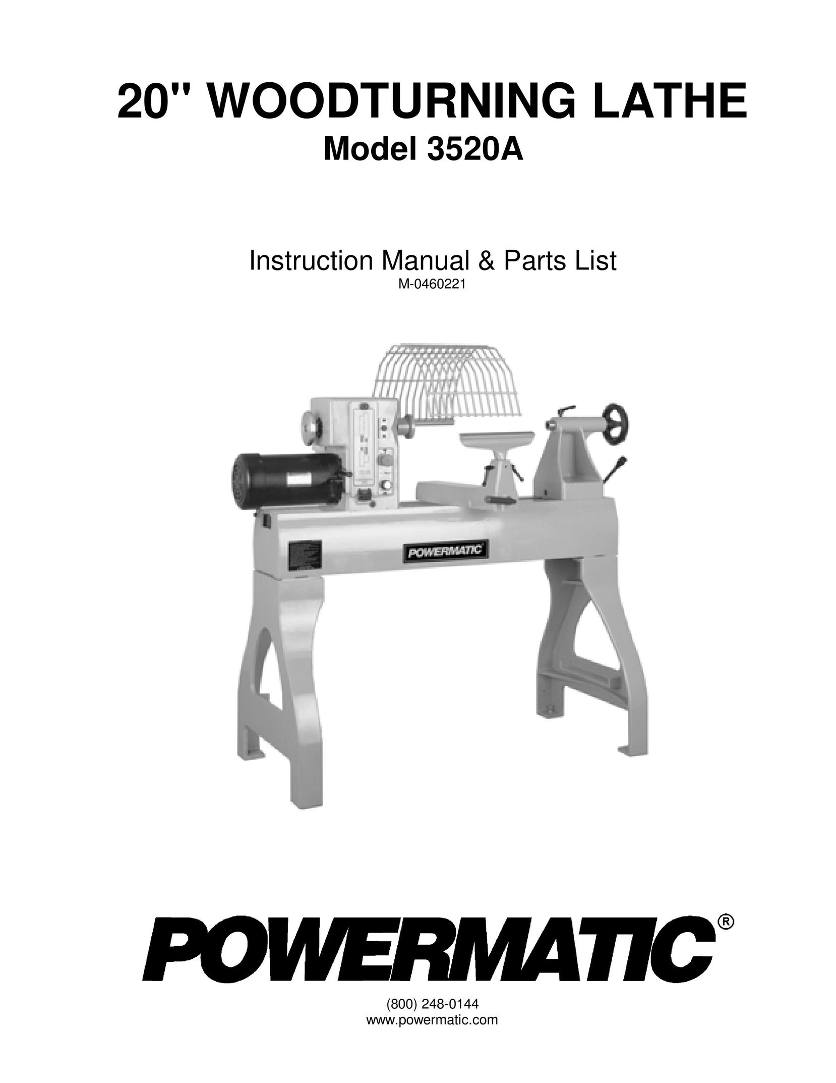 Powermatic 3520A Lathe User Manual
