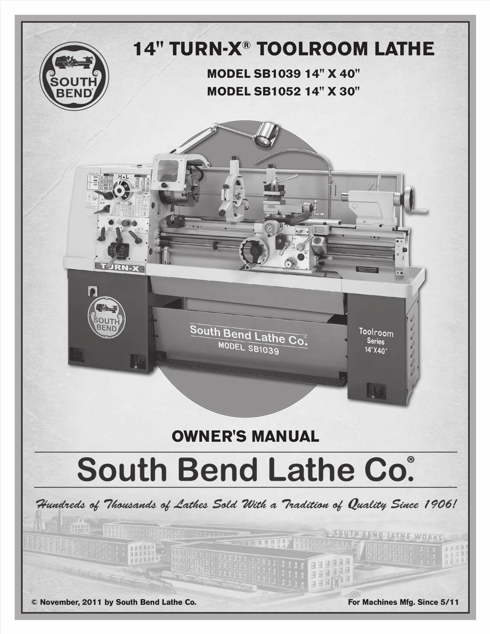 Southbend sb1039 Lathe User Manual