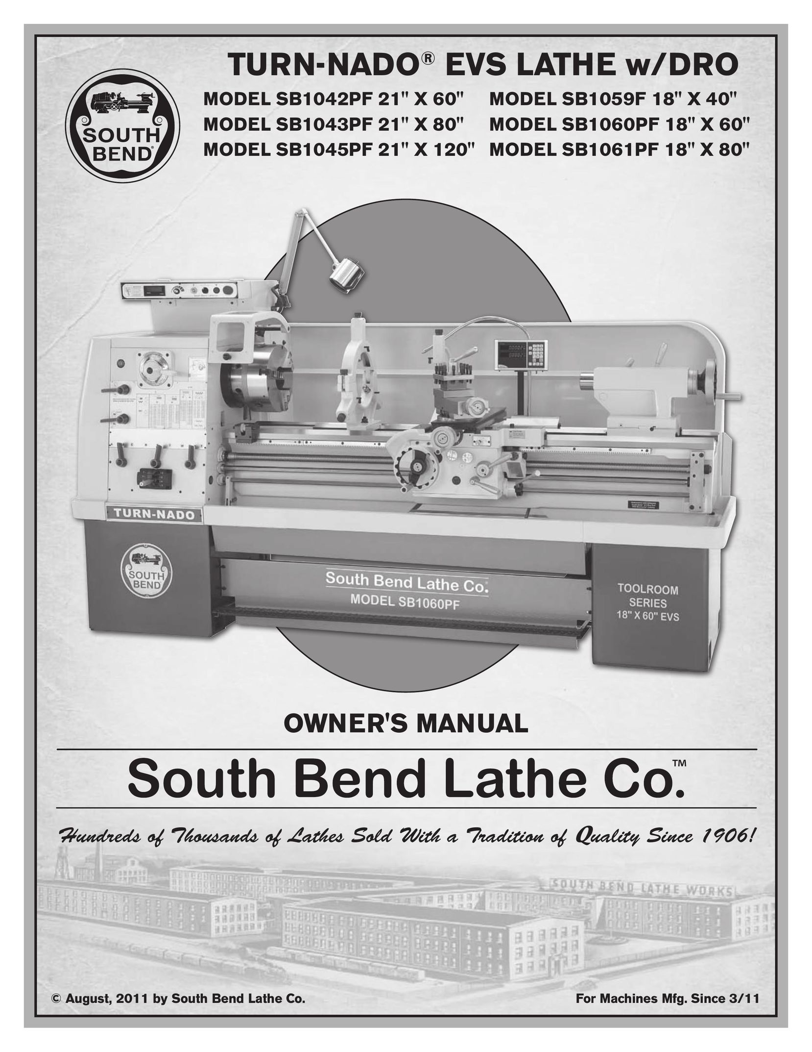 Southbend SB1042PF Lathe User Manual