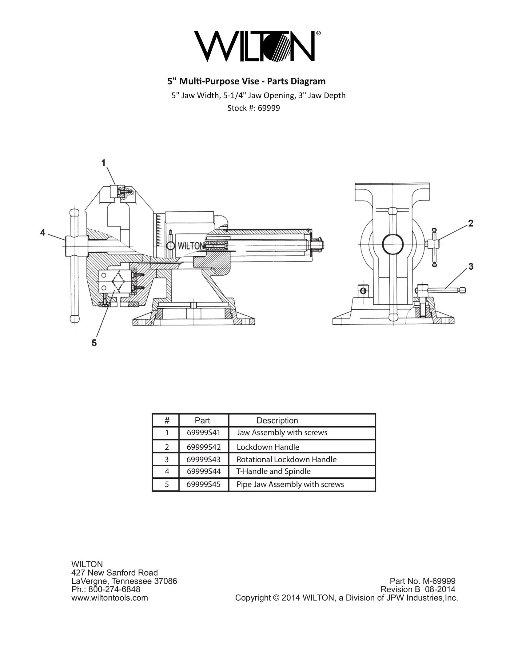 Wilton 69999 Lathe User Manual