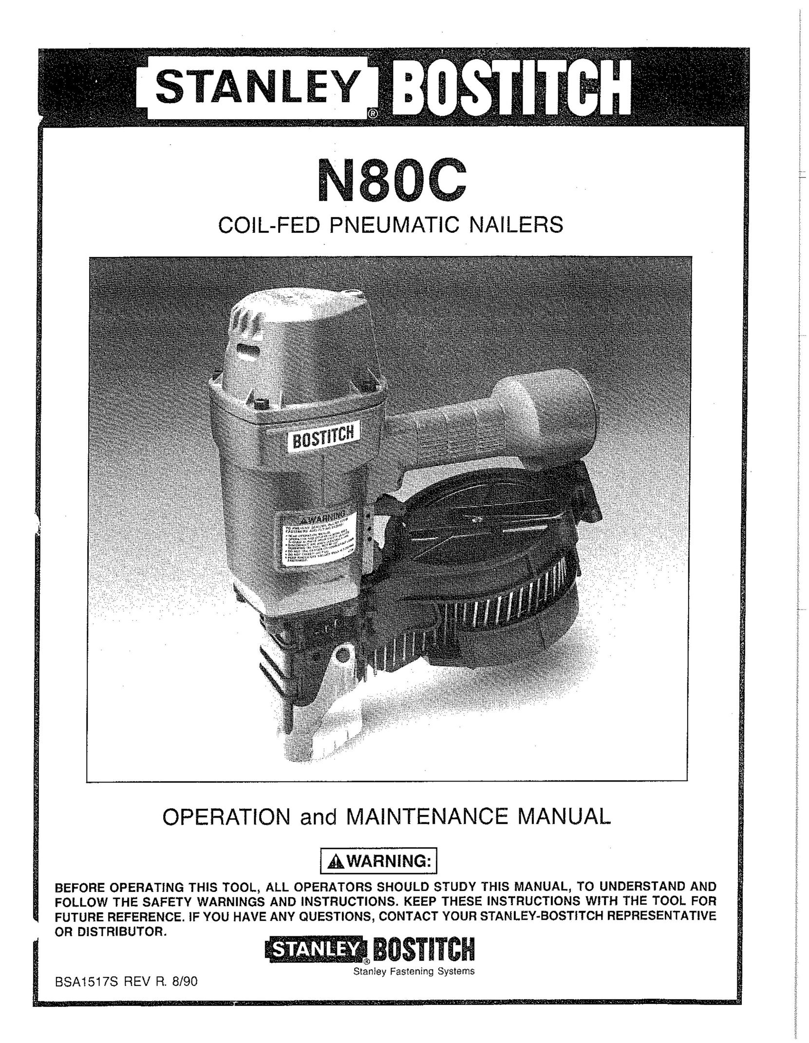 Bostitch N80C Nail Gun User Manual