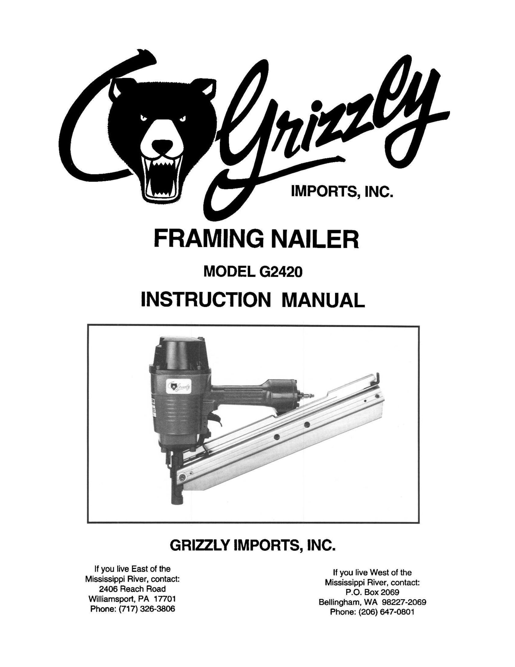 Grizzly G2420 Nail Gun User Manual