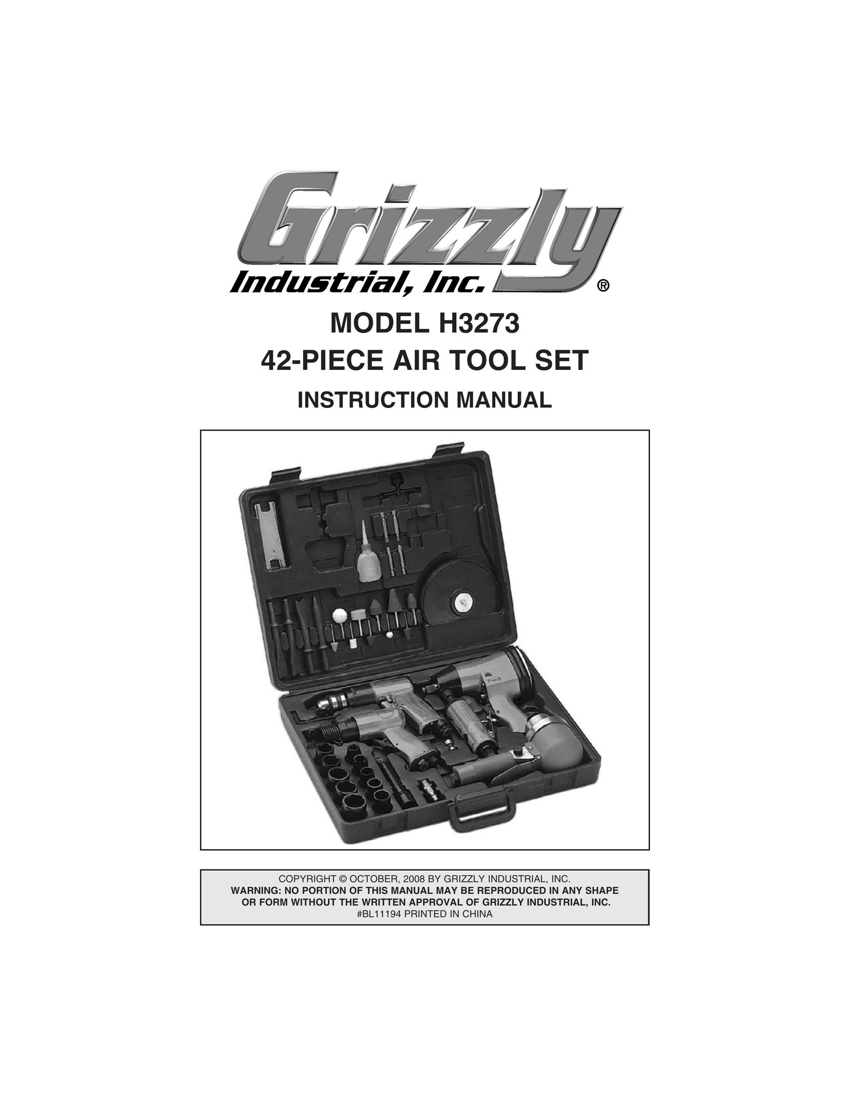 Grizzly H3273 Nail Gun User Manual