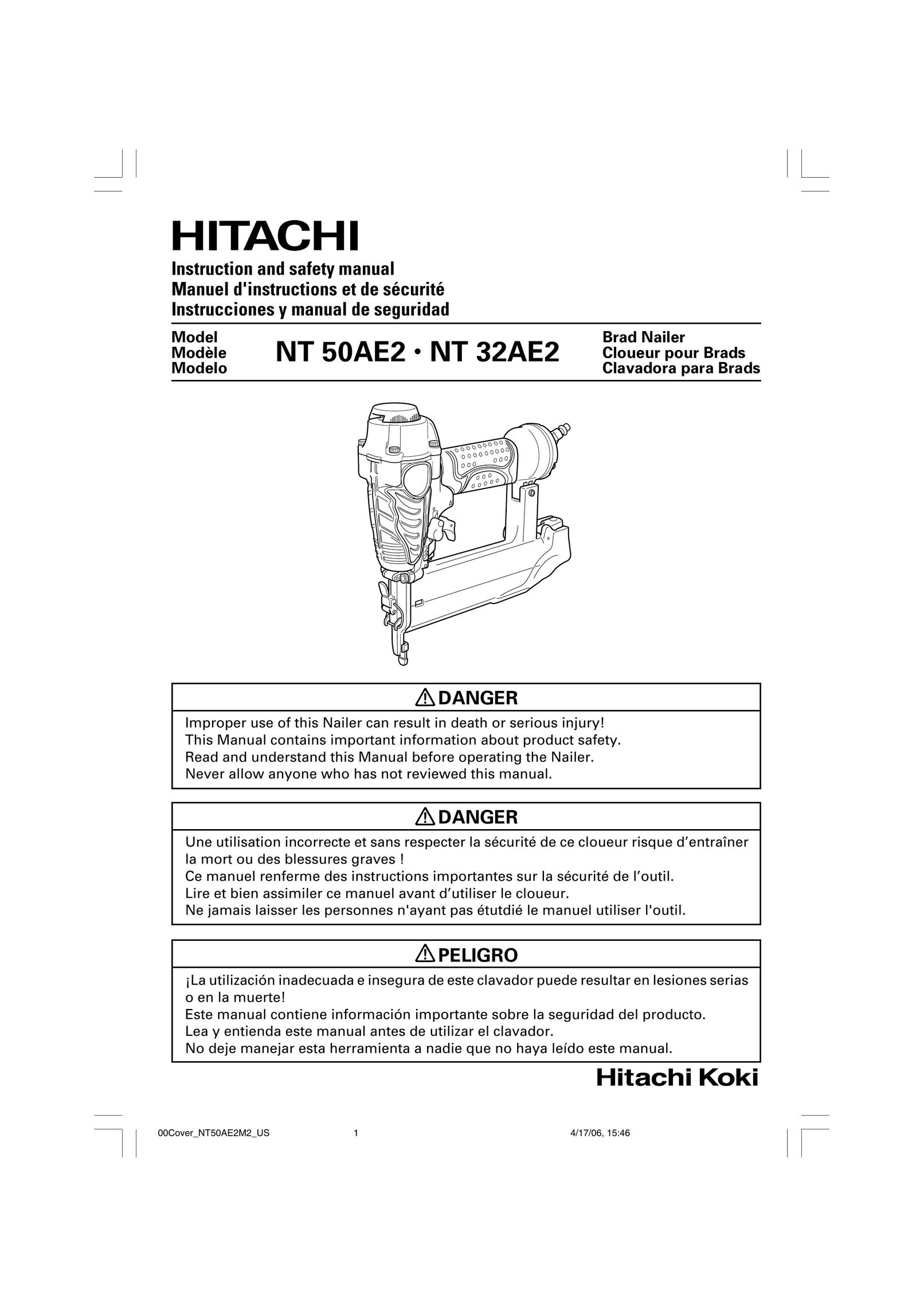 Hitachi NT 32AE2 Nail Gun User Manual