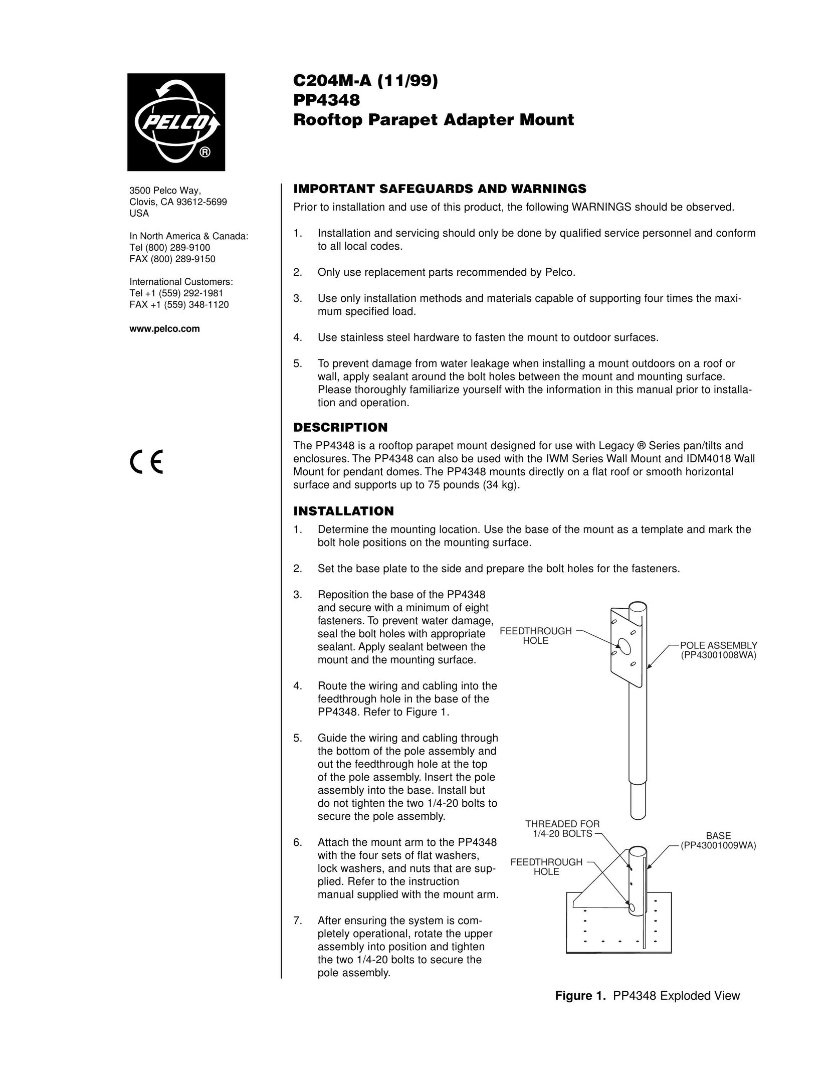 Pelco PP4348 Nail Gun User Manual