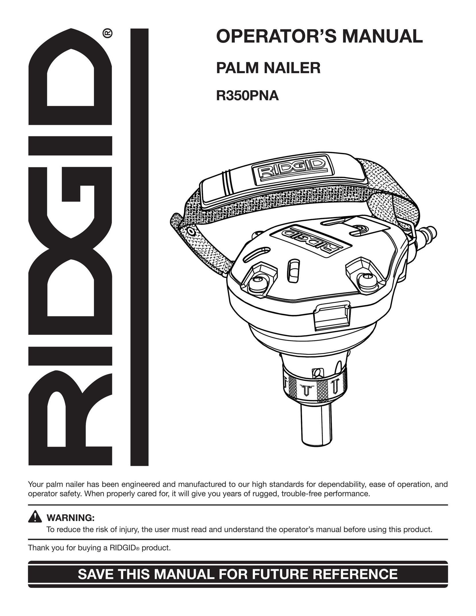 RIDGID R350PNA Nail Gun User Manual