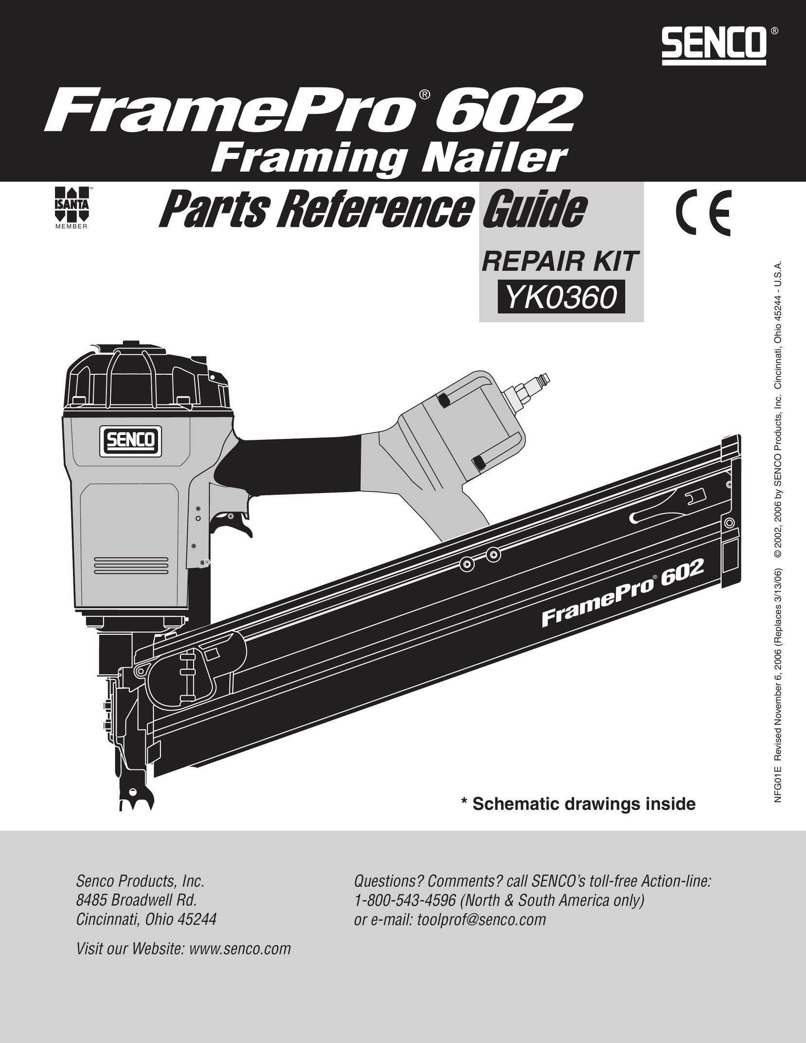 Senco FramePro 602 Nail Gun User Manual
