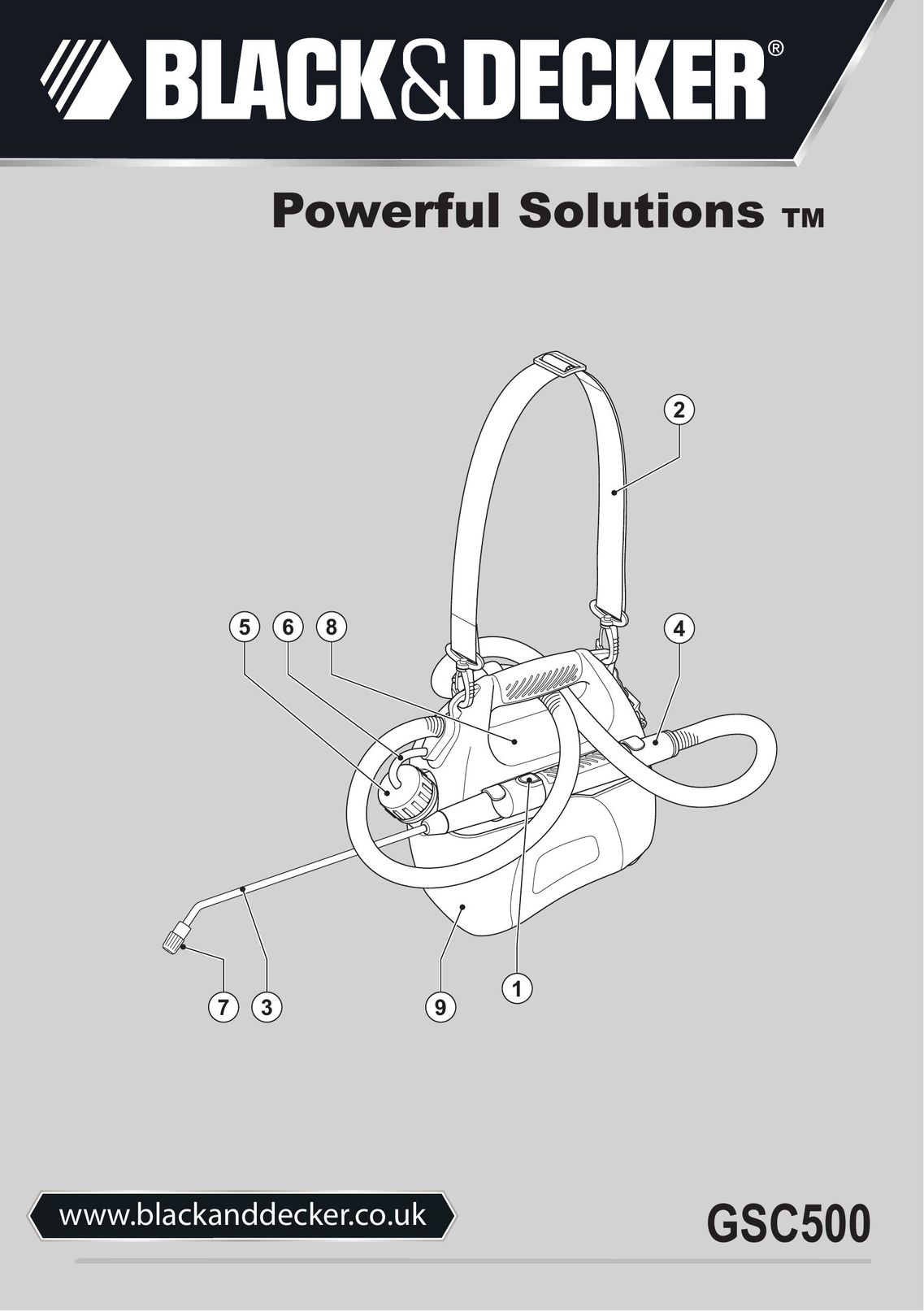 Black & Decker GSC500 Paint Sprayer User Manual