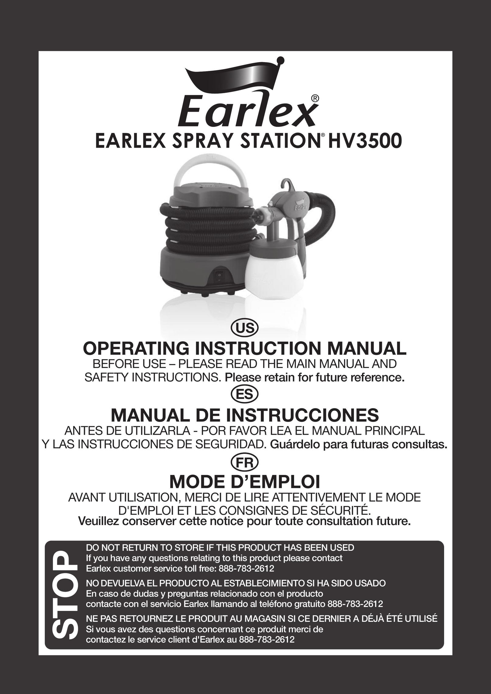 Earlex HV3500 Paint Sprayer User Manual