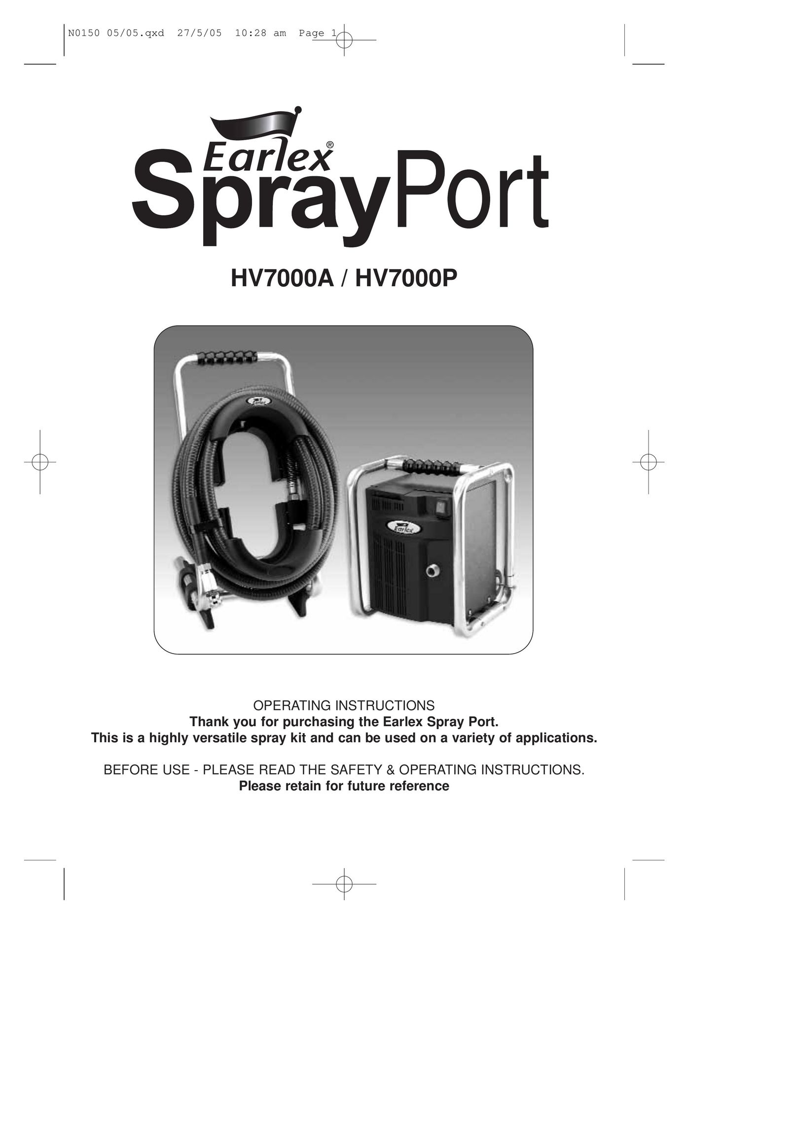 Earlex HV7000P Paint Sprayer User Manual