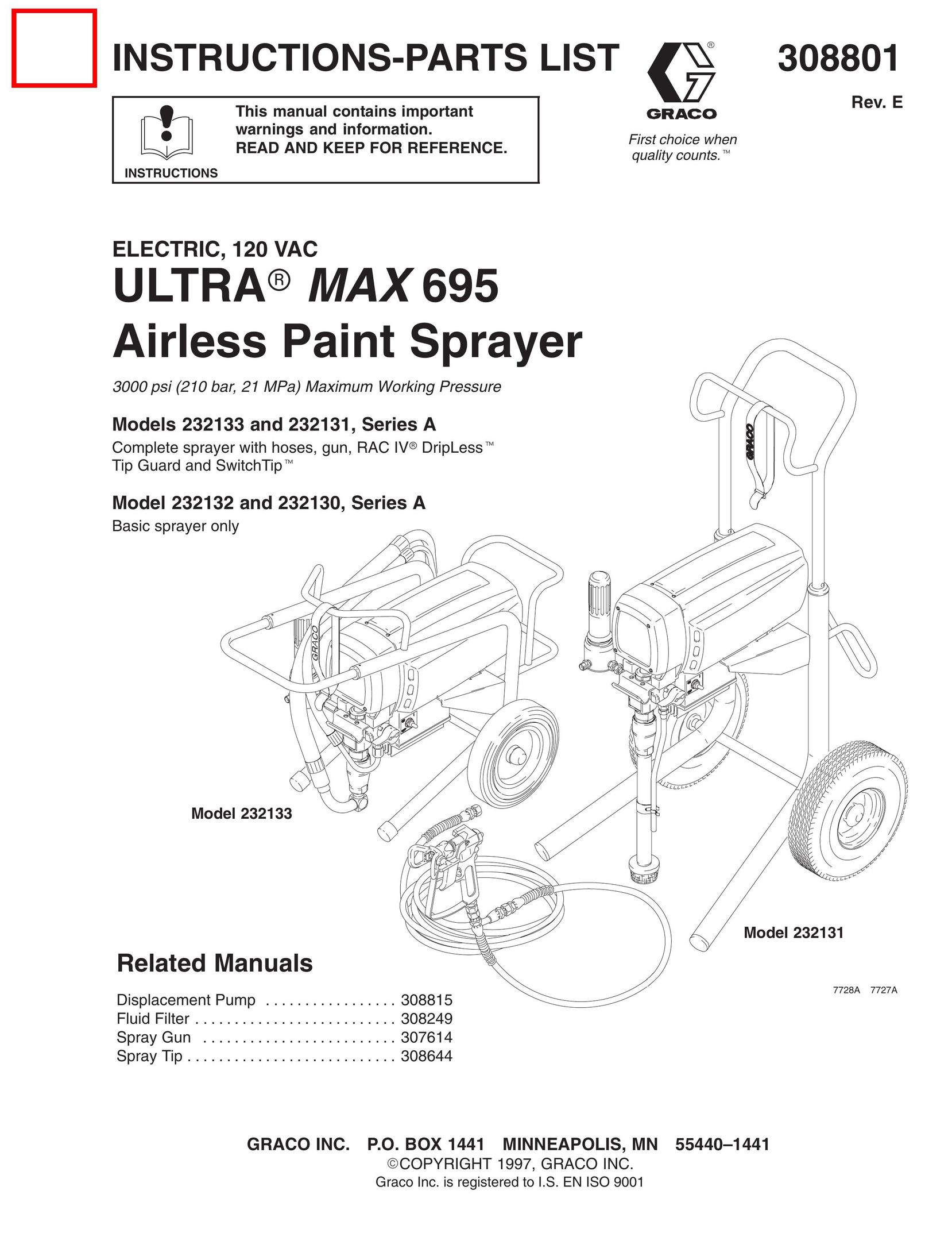 Hitachi 232133 Paint Sprayer User Manual