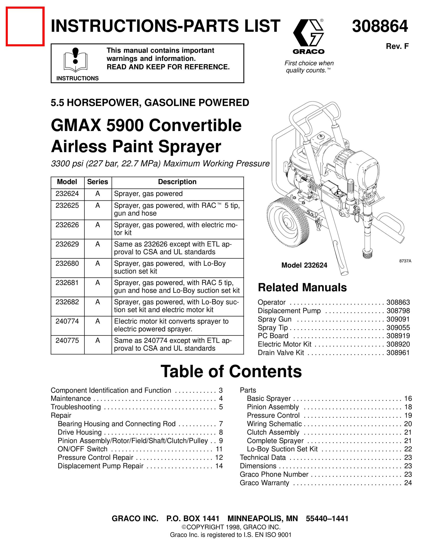 Hitachi 232624 Paint Sprayer User Manual