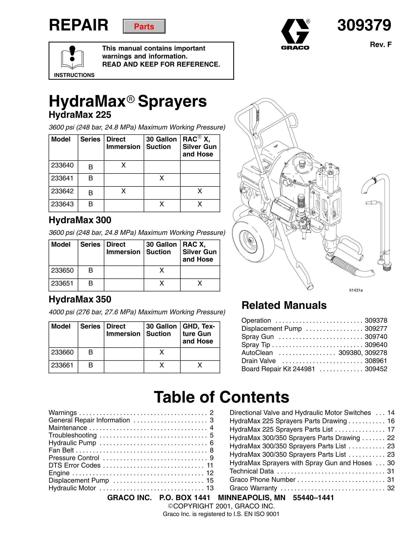 Hitachi 309379 Paint Sprayer User Manual