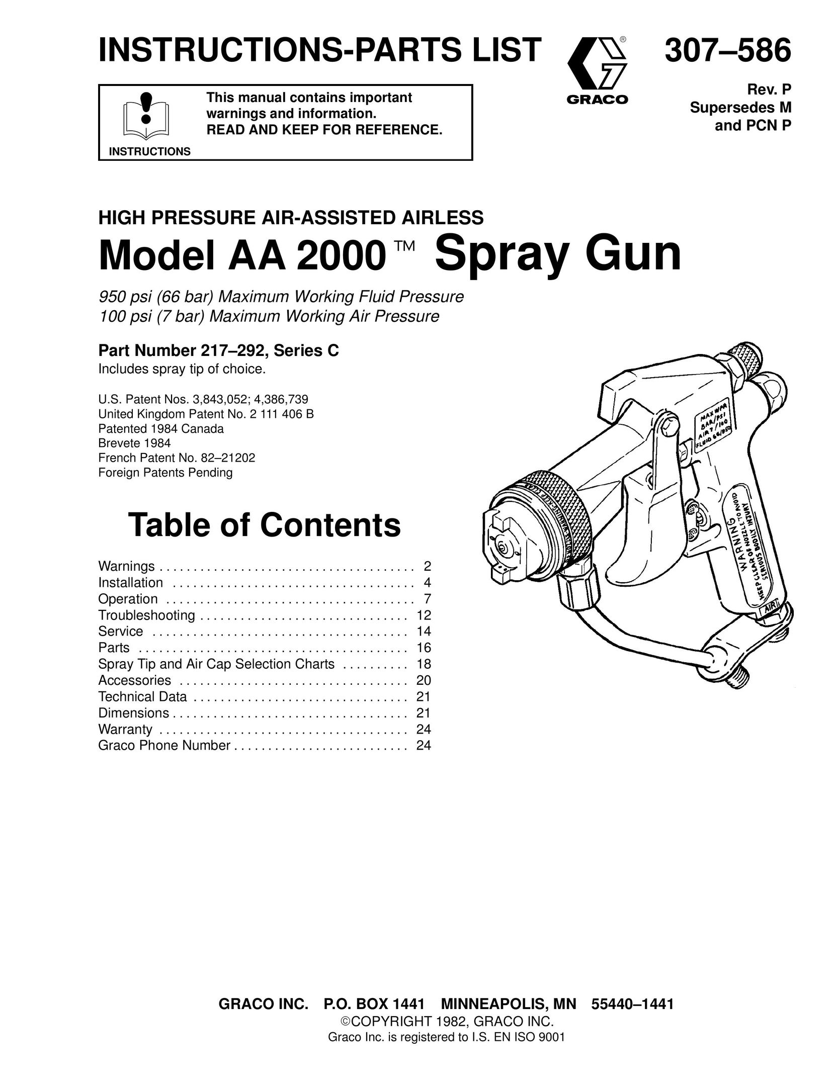 Hitachi AA 2000 Paint Sprayer User Manual