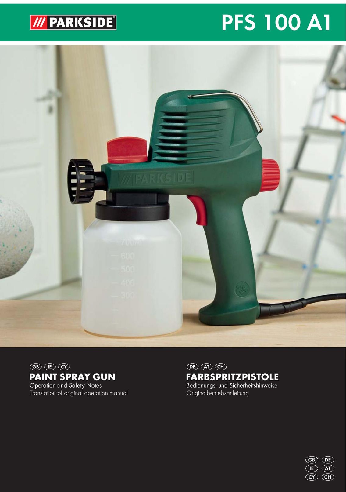 Parkside PFS 100 A1 Paint Sprayer User Manual