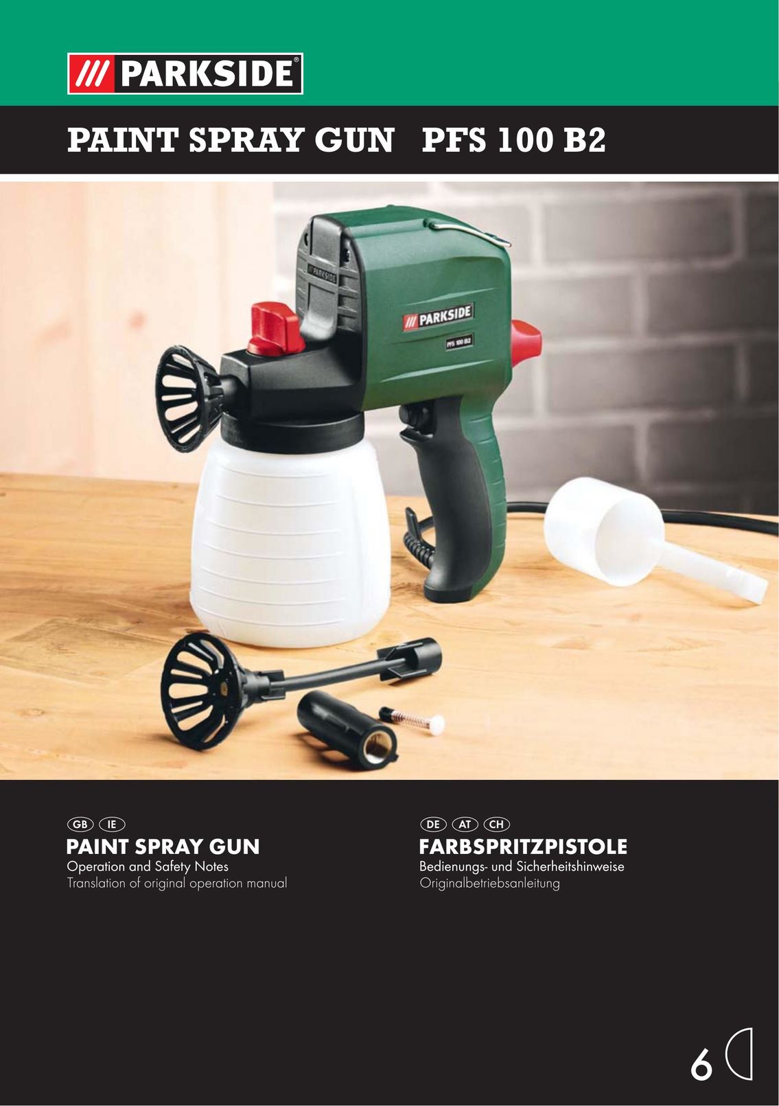 Parkside PFS 100 B2 Paint Sprayer User Manual