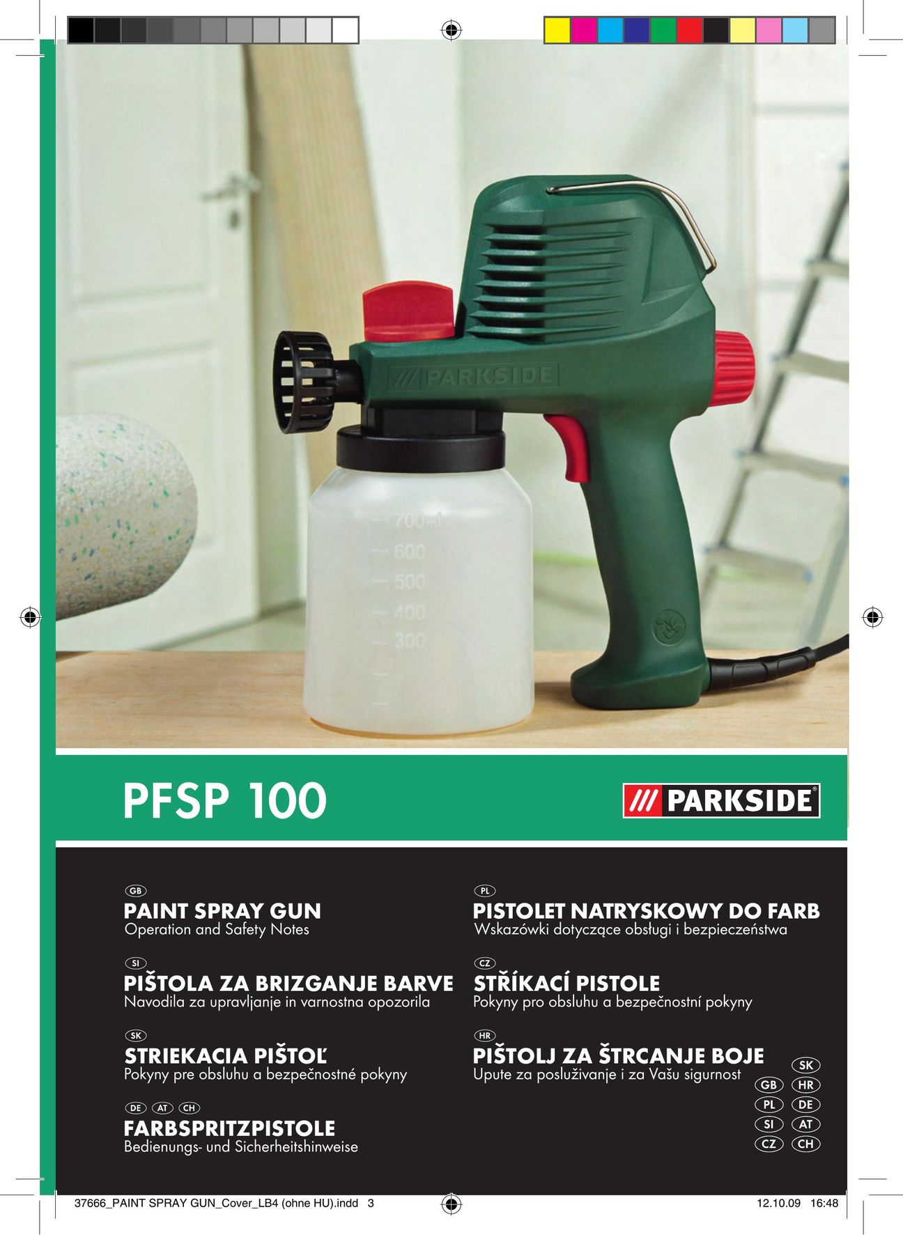 Parkside PFSP 100 Paint Sprayer User Manual
