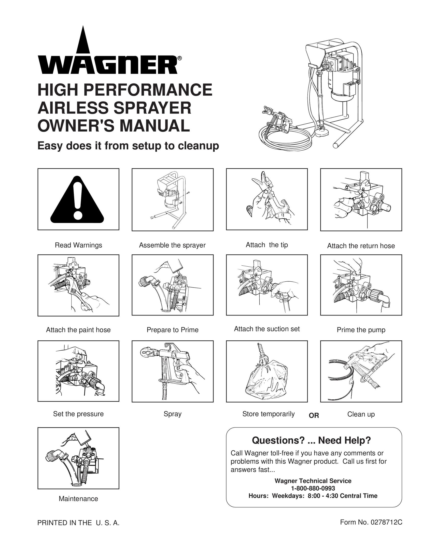 Wagner SprayTech 0278712C Paint Sprayer User Manual