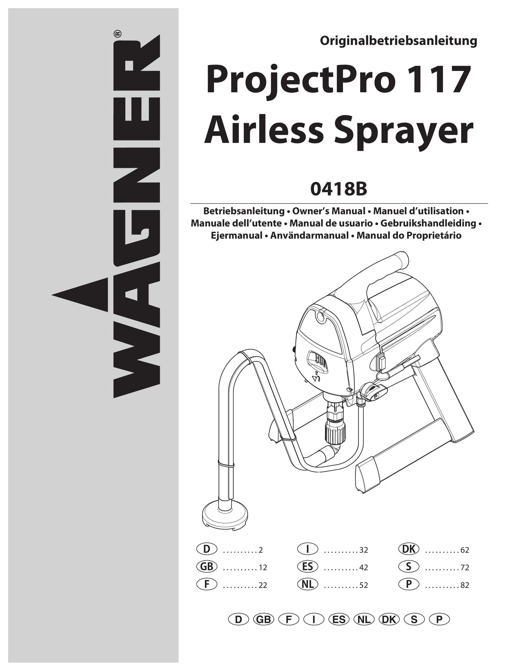 Wagner SprayTech 0418B Paint Sprayer User Manual