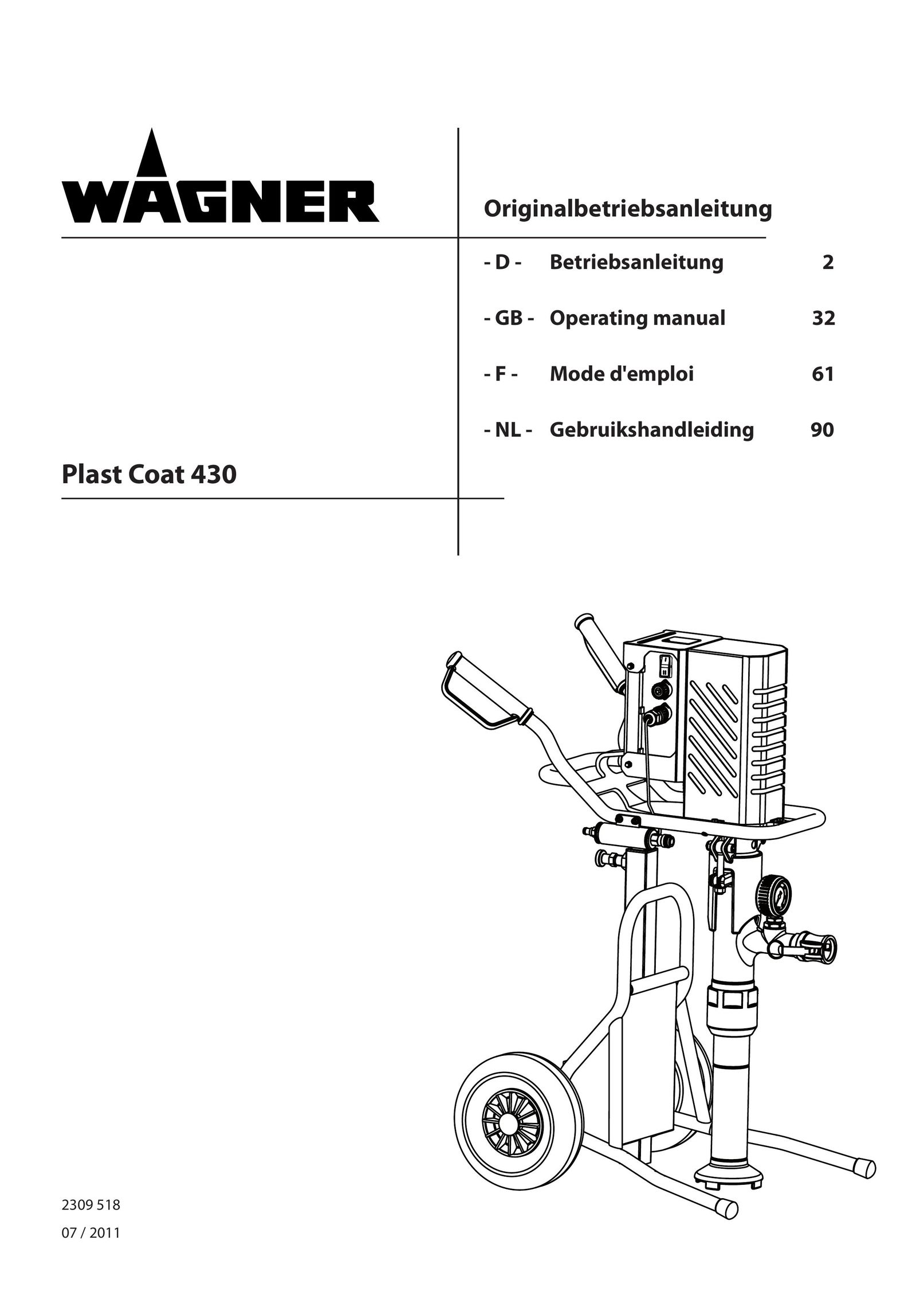 Wagner SprayTech 2309 518 Paint Sprayer User Manual
