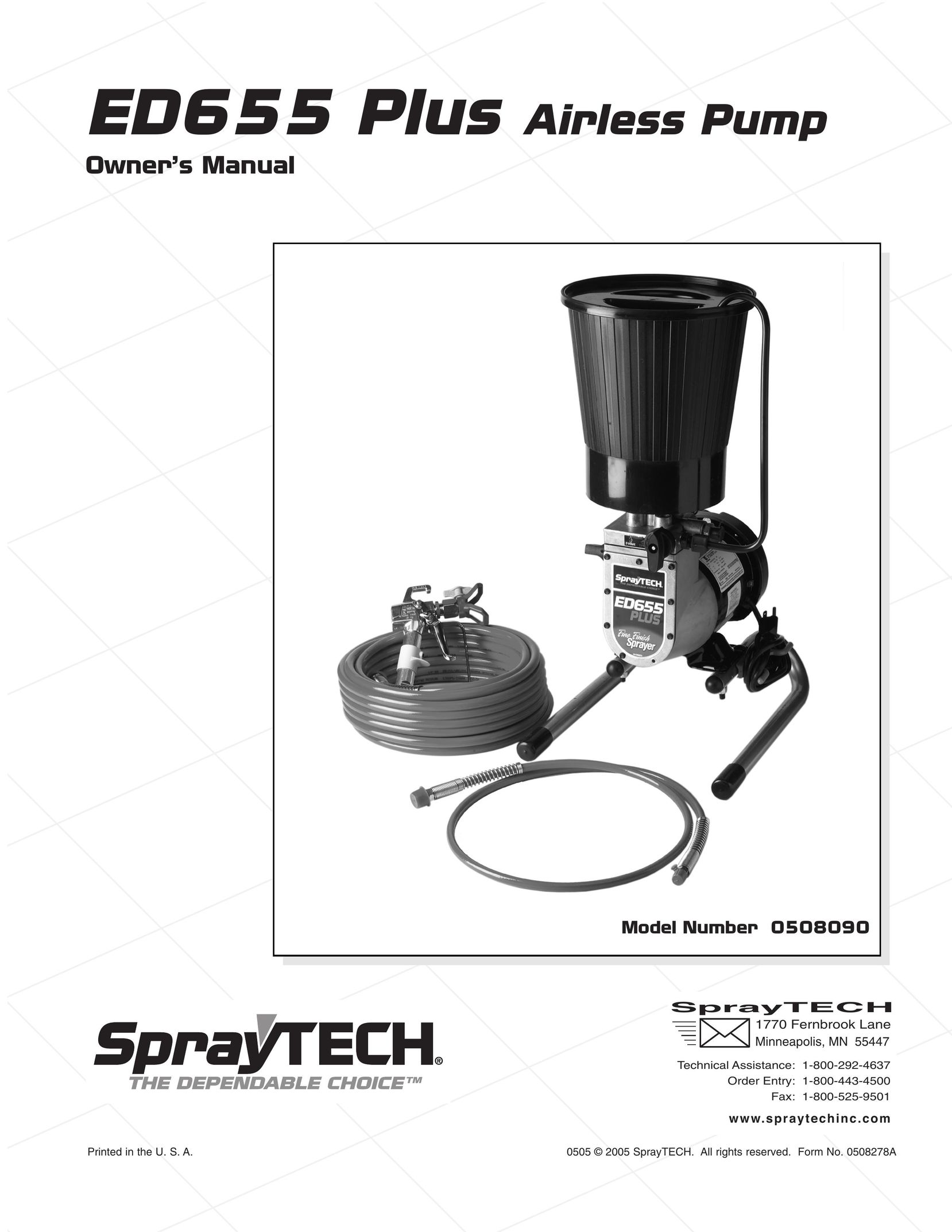 Wagner SprayTech 508090 Paint Sprayer User Manual
