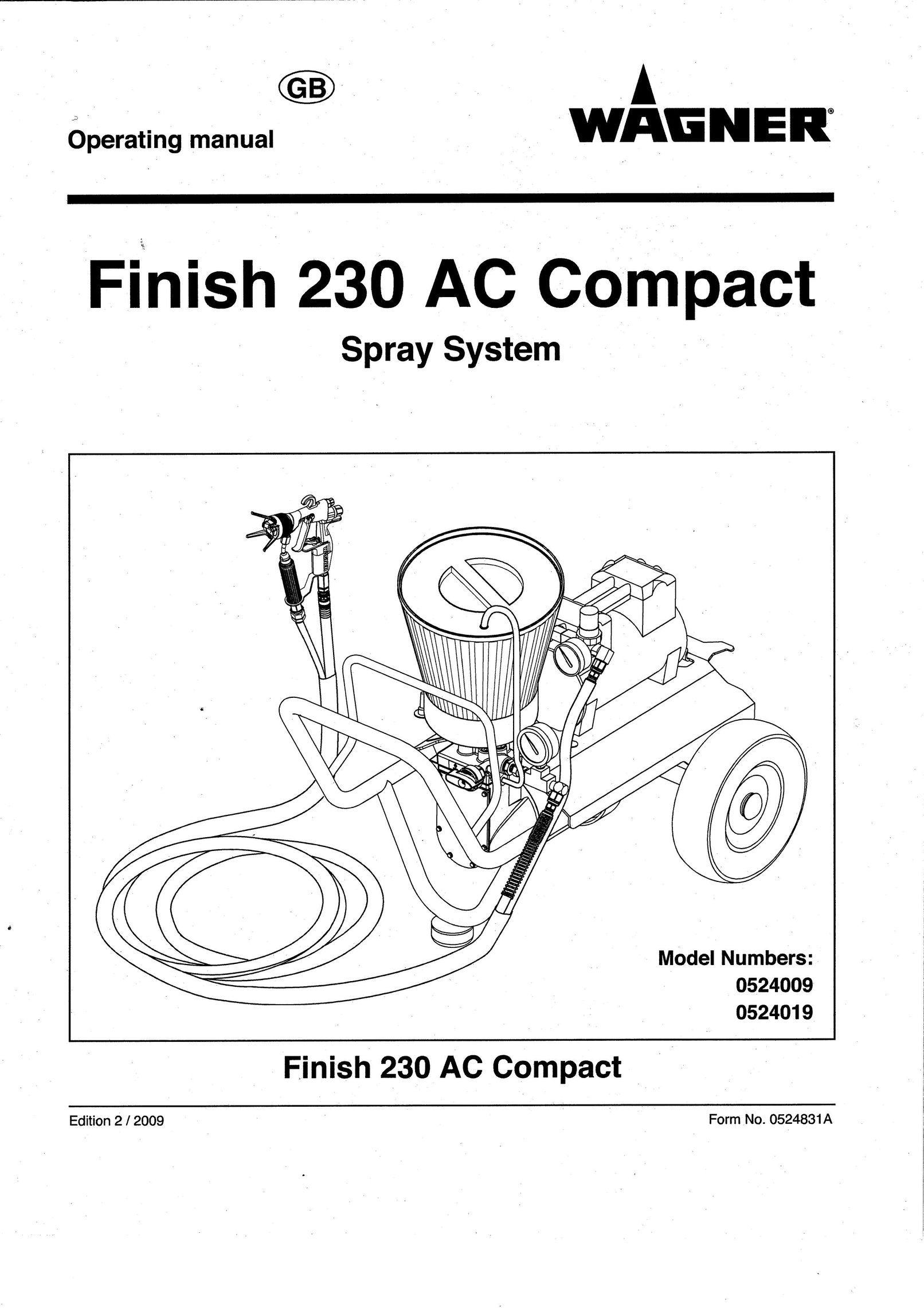 Wagner SprayTech 524009 Paint Sprayer User Manual