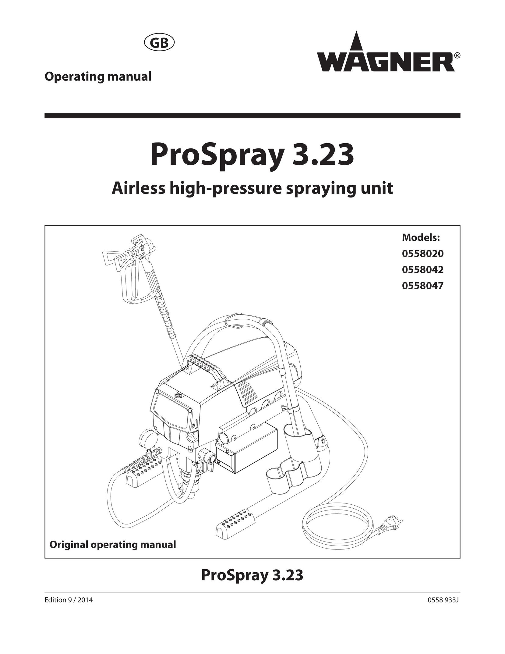 Wagner SprayTech 558042 Paint Sprayer User Manual
