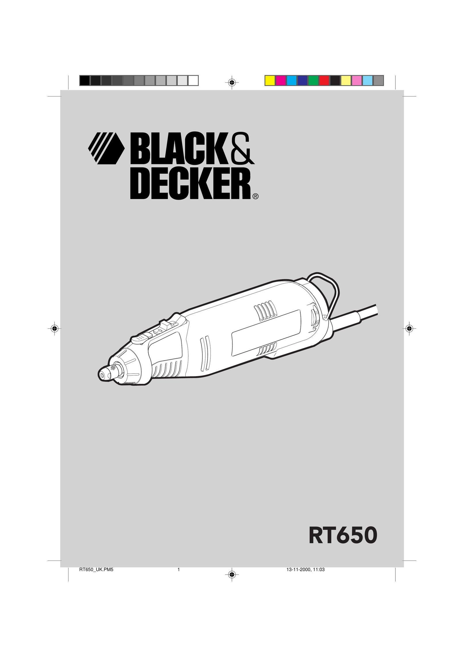 Black & Decker RT650 Power Hammer User Manual