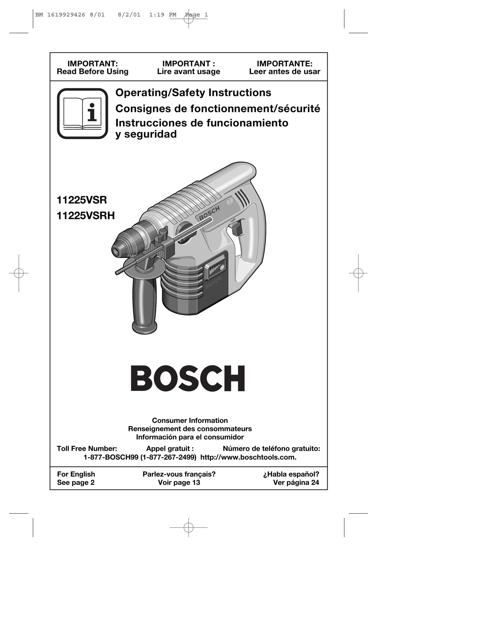 Bosch Power Tools cordless hammer Power Hammer User Manual
