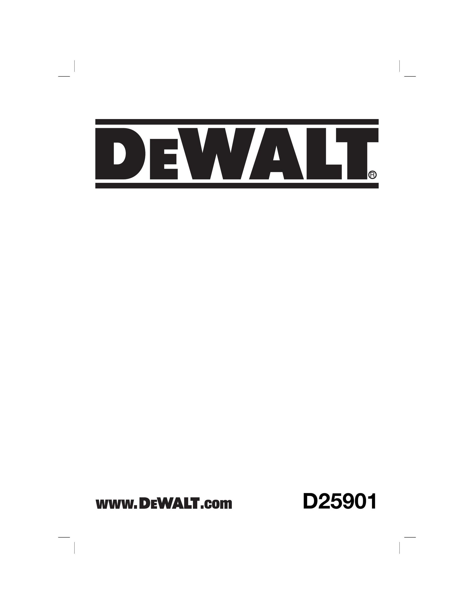 DeWalt D25901 Power Hammer User Manual