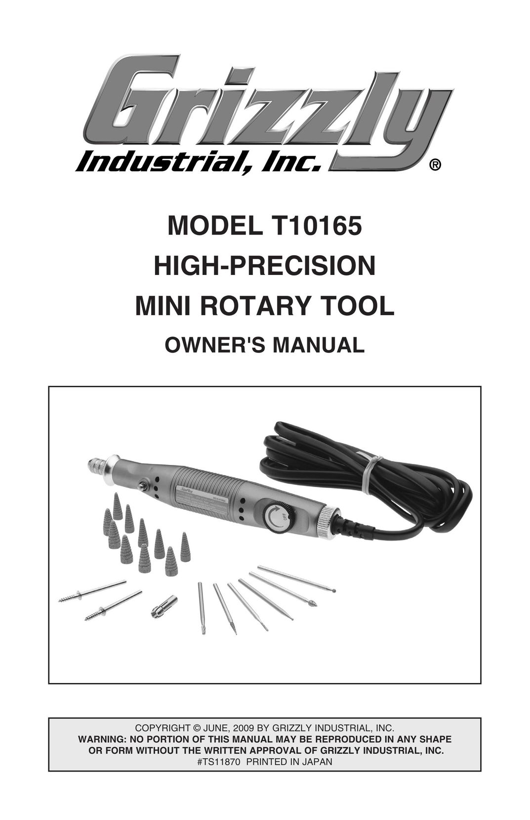 Grizzly T10165 Power Hammer User Manual