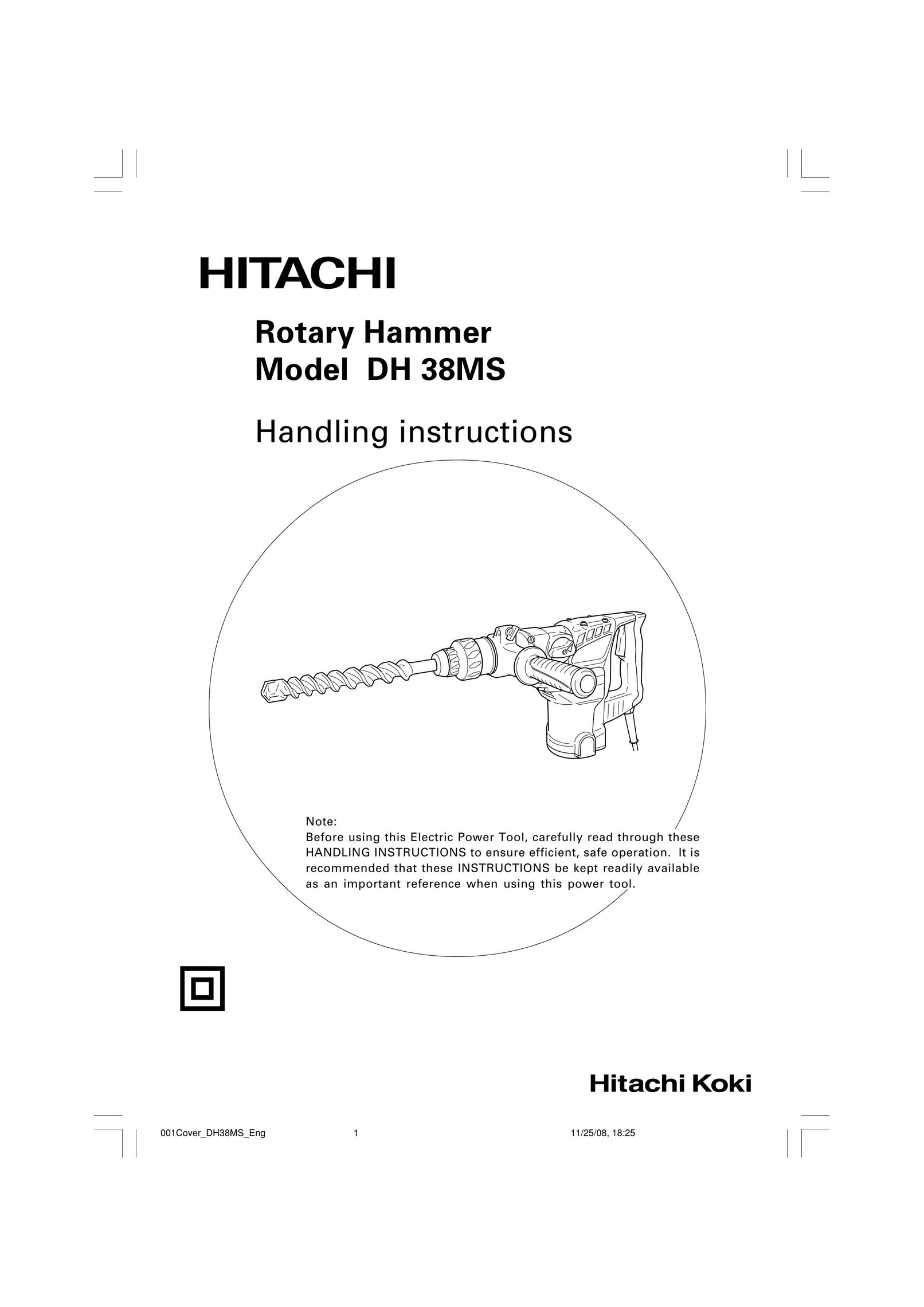 Hitachi DH 38MS Power Hammer User Manual