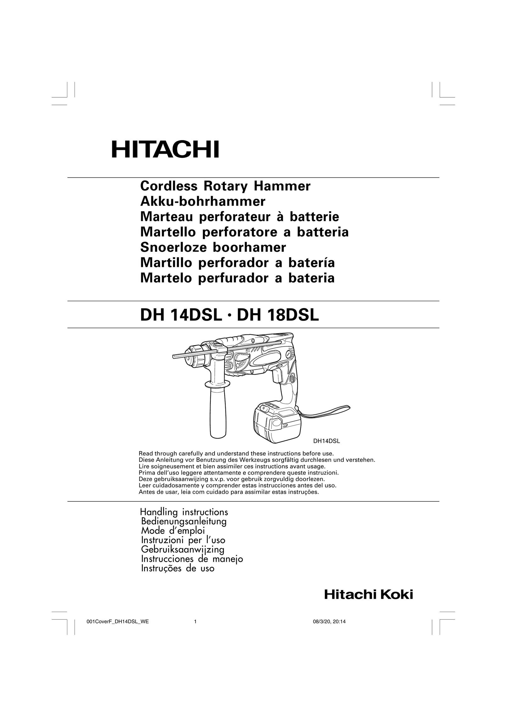 Hitachi Koki USA DH18DSLP4 Power Hammer User Manual