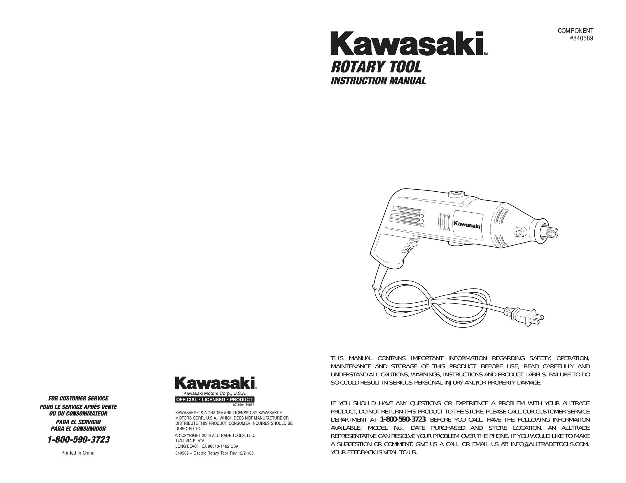 Kawasaki Rotary Tool Power Hammer User Manual