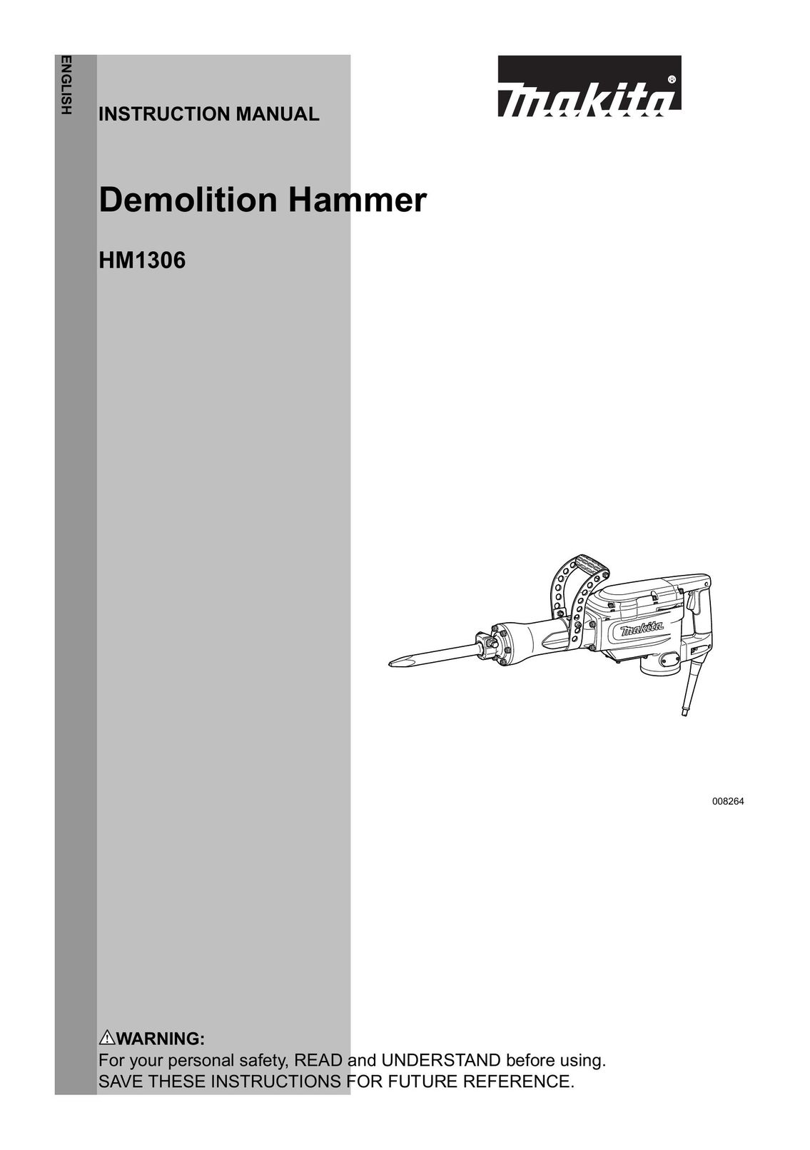 Makita HM1306 Power Hammer User Manual