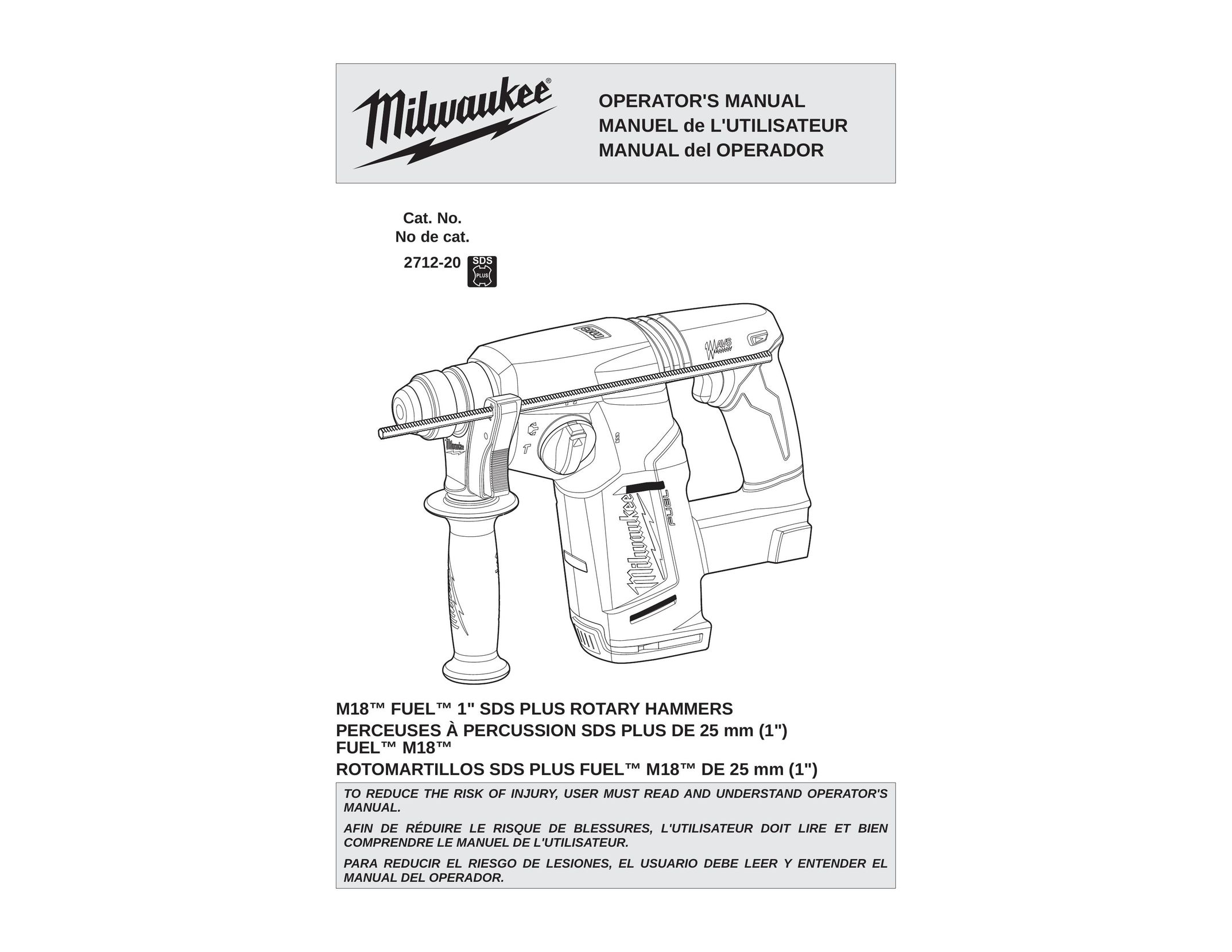 Milwaukee 2712-20 Power Hammer User Manual