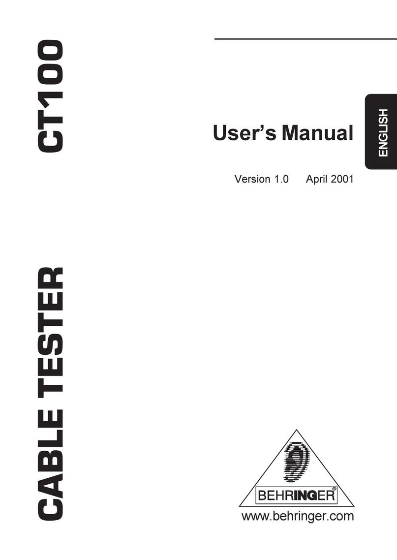 Behringer CT100 Power Roller User Manual