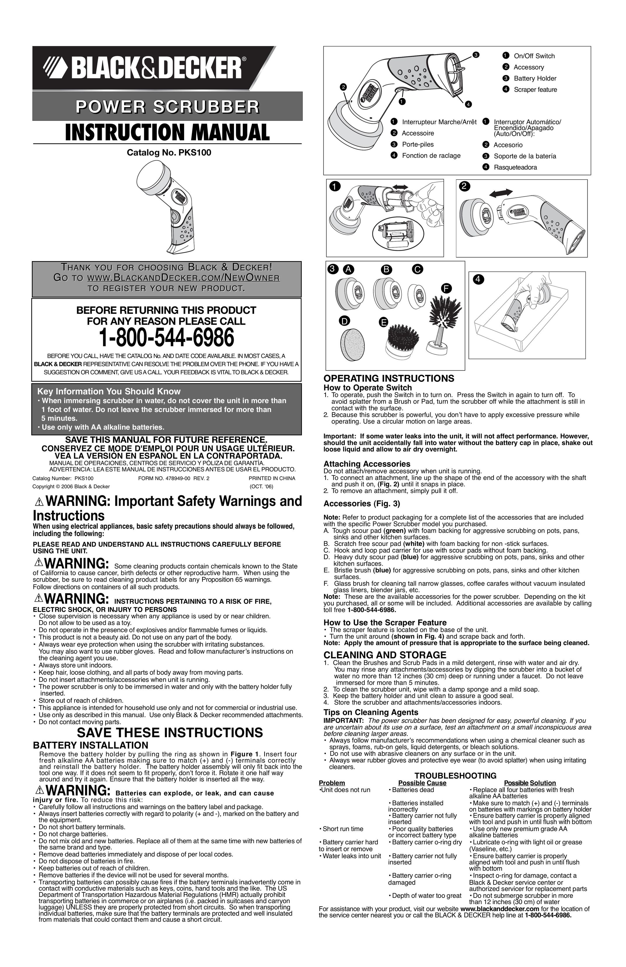 Black & Decker PKS160 Power Roller User Manual