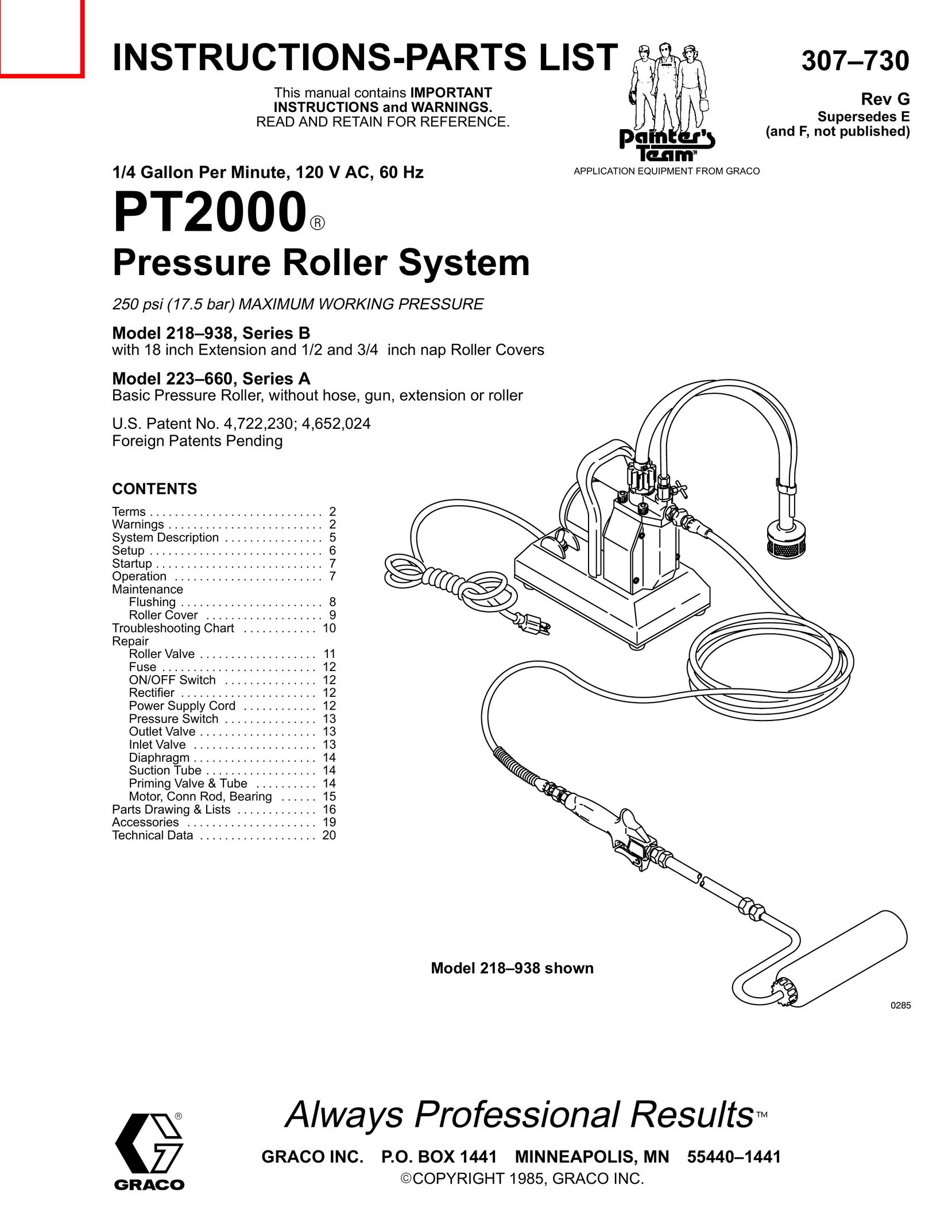 Graco Inc. 218938 Power Roller User Manual