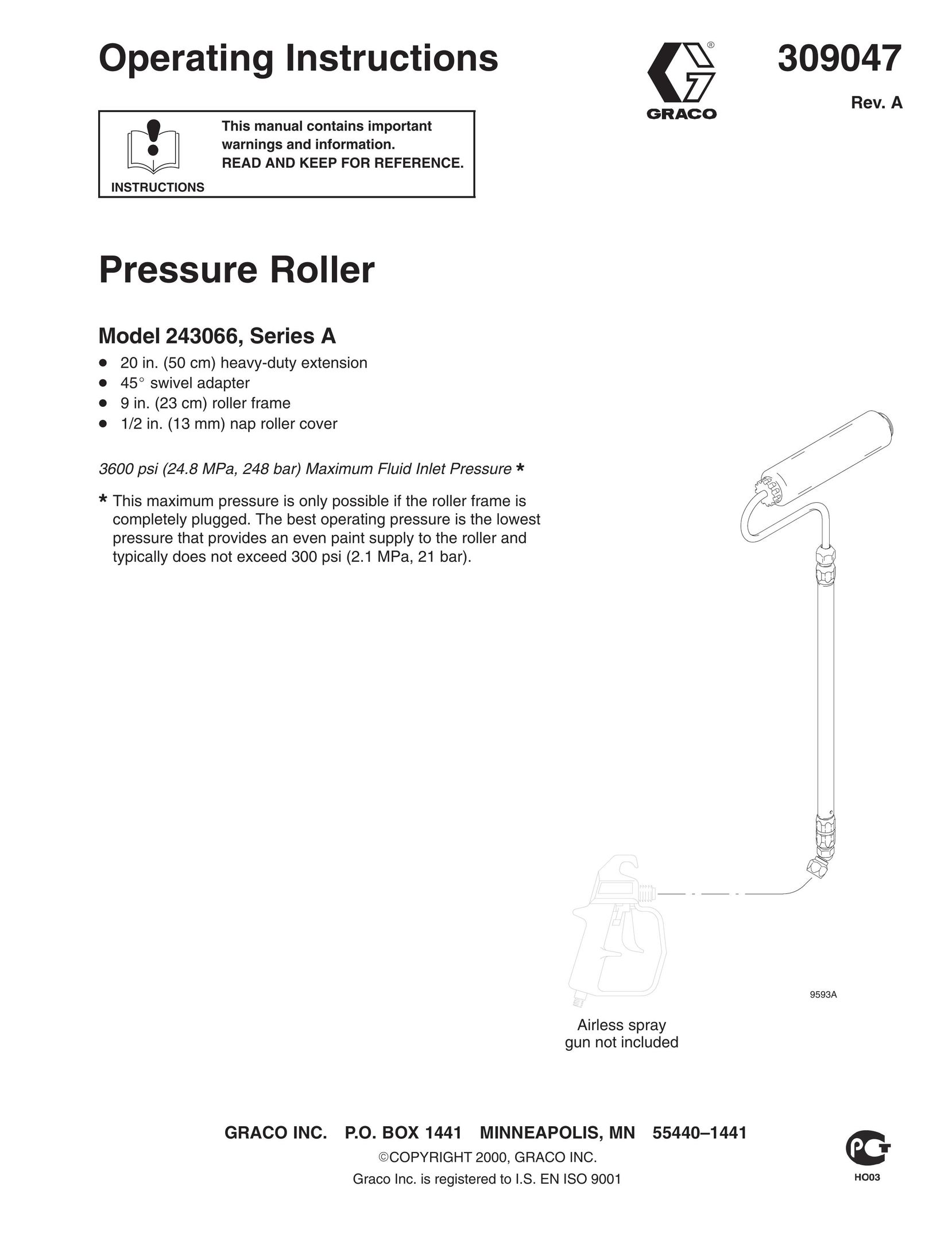 Graco Inc. 309047 Power Roller User Manual