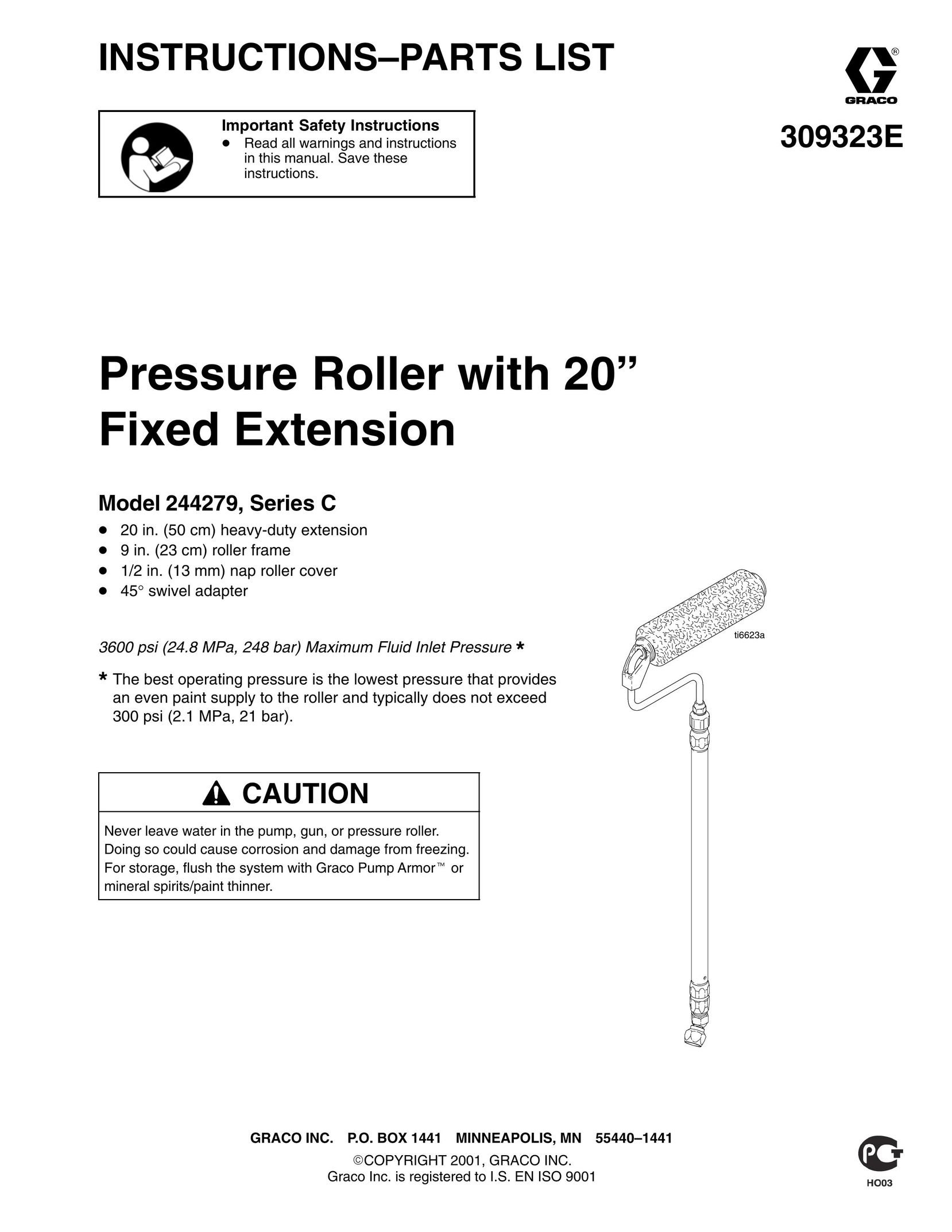 Graco Inc. 309323E Power Roller User Manual