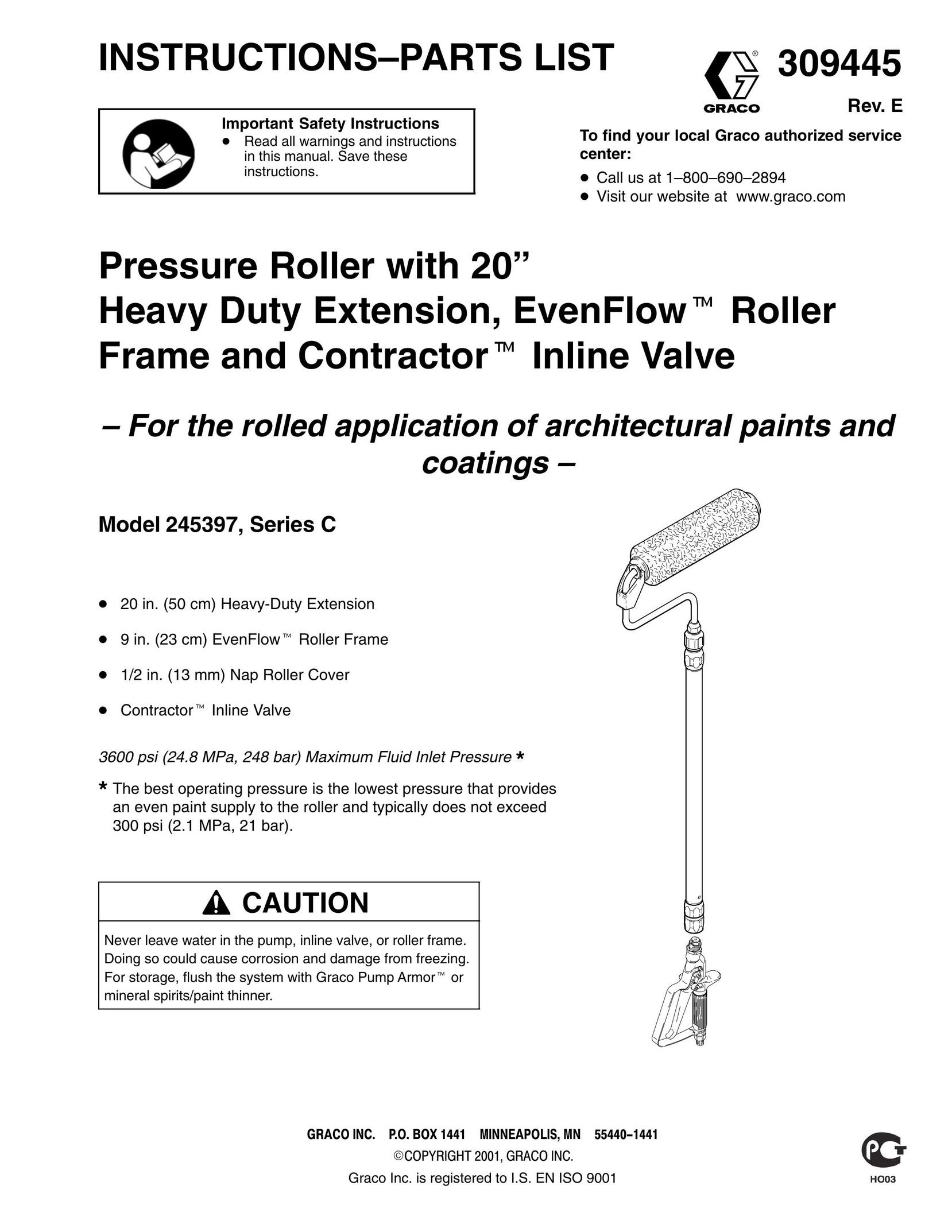 Graco Inc. 309445 Power Roller User Manual