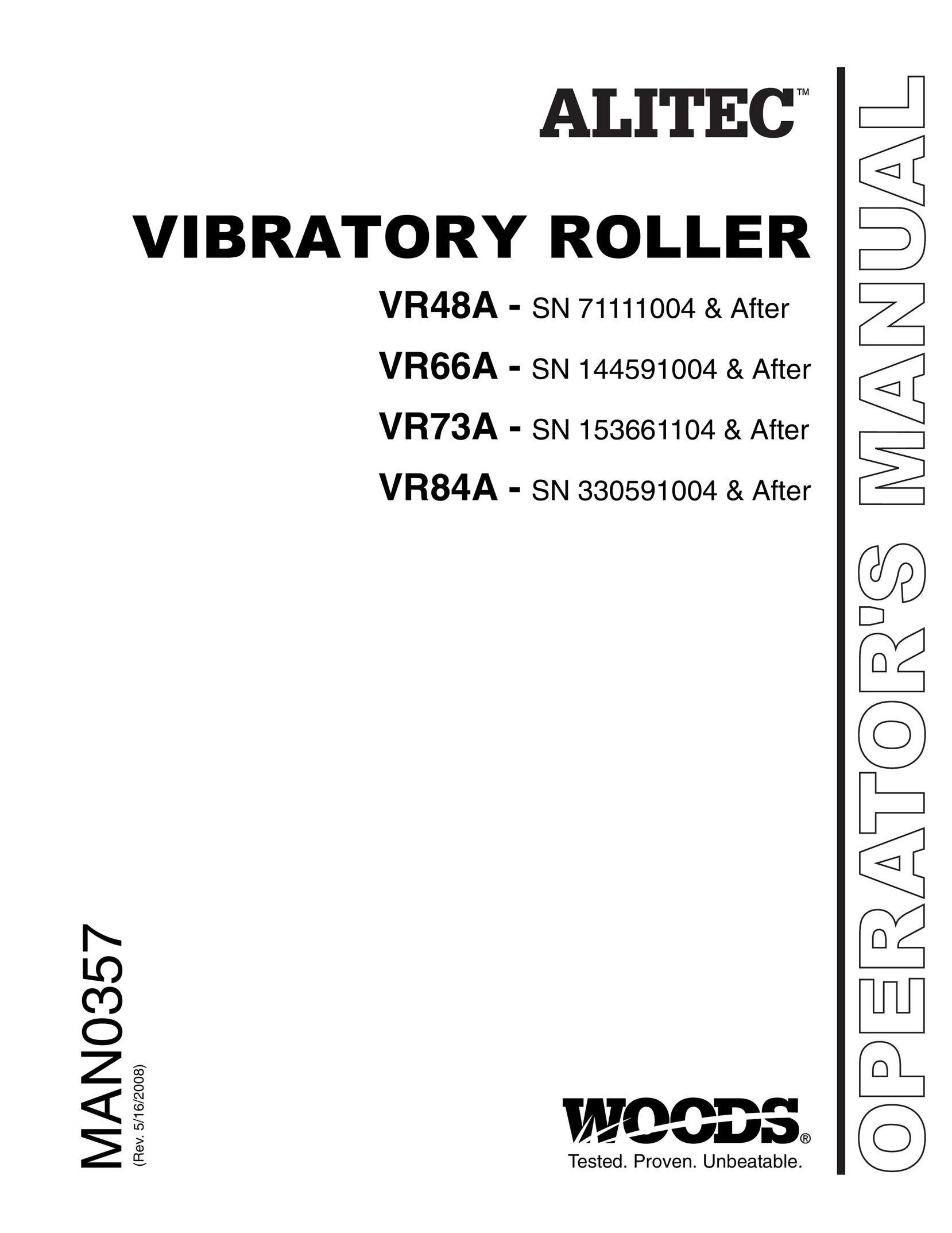 Woods Equipment VR84A Power Roller User Manual
