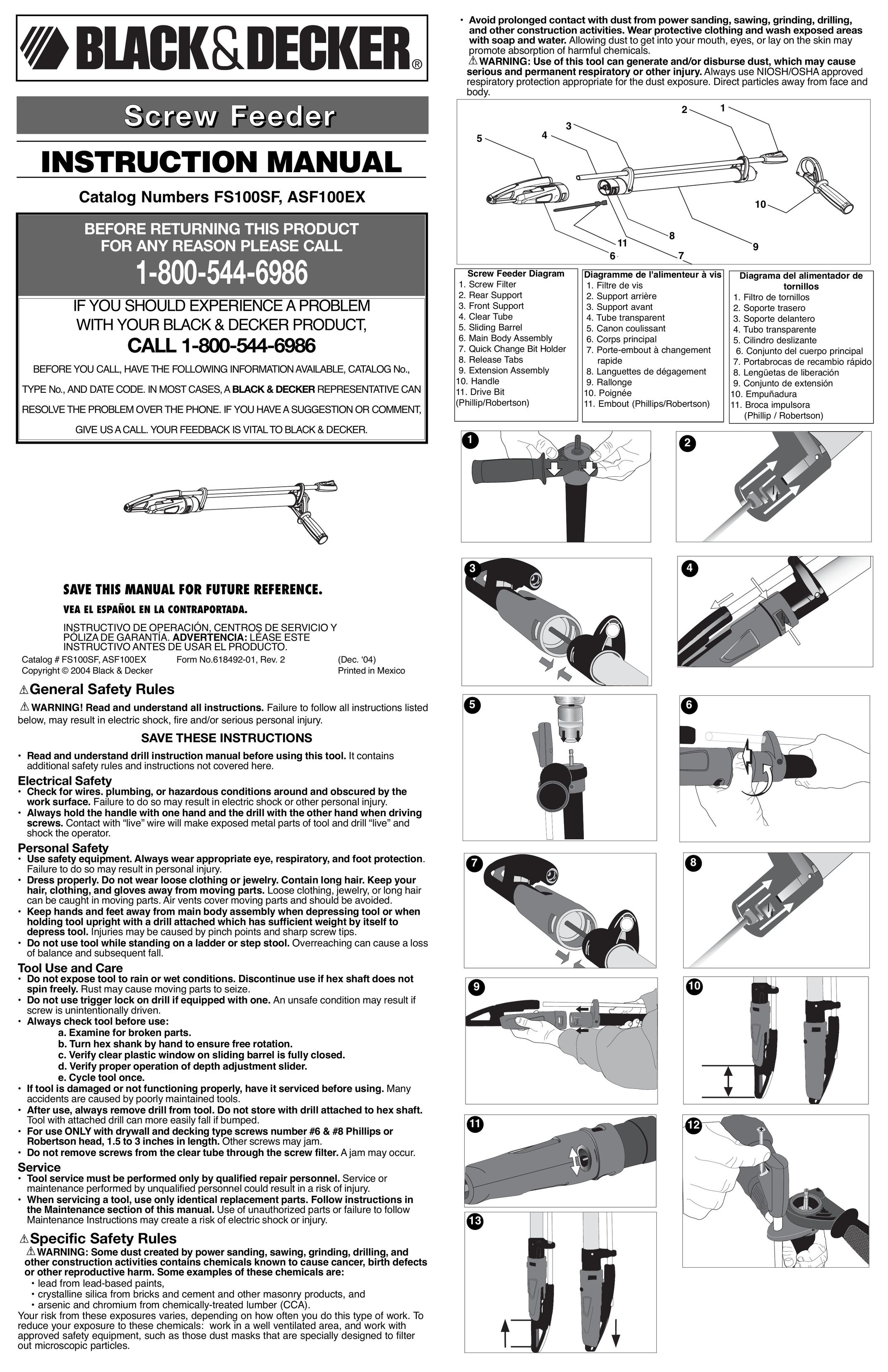 Black & Decker 618492-01 Power Screwdriver User Manual