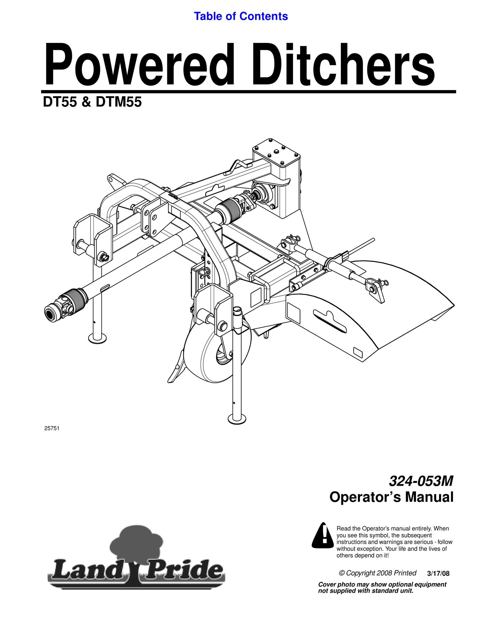 Land Pride DTM55 Power Screwdriver User Manual